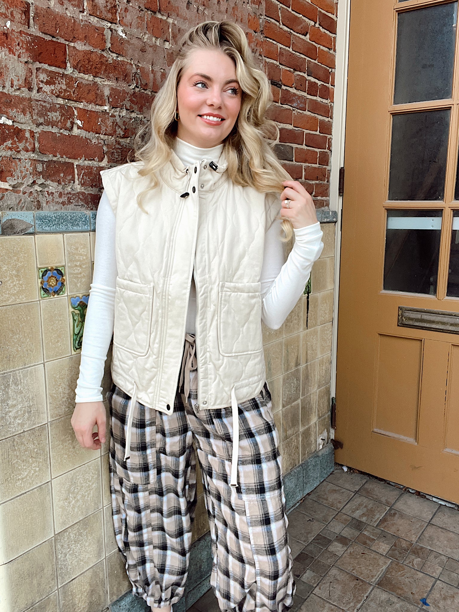 Marshmallow Stroll Vest Cream