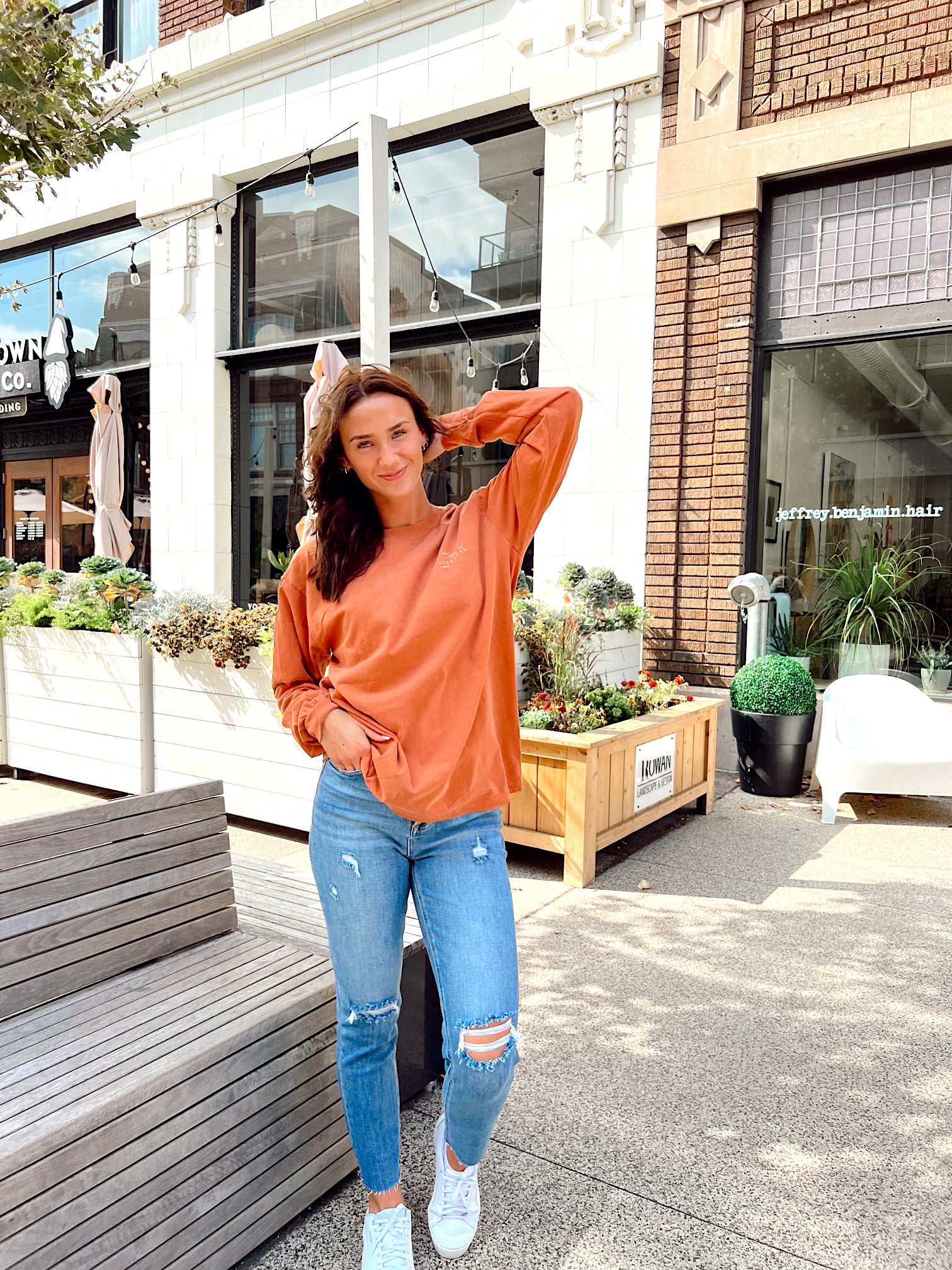 Nature Backs Orange Long Sleeve
