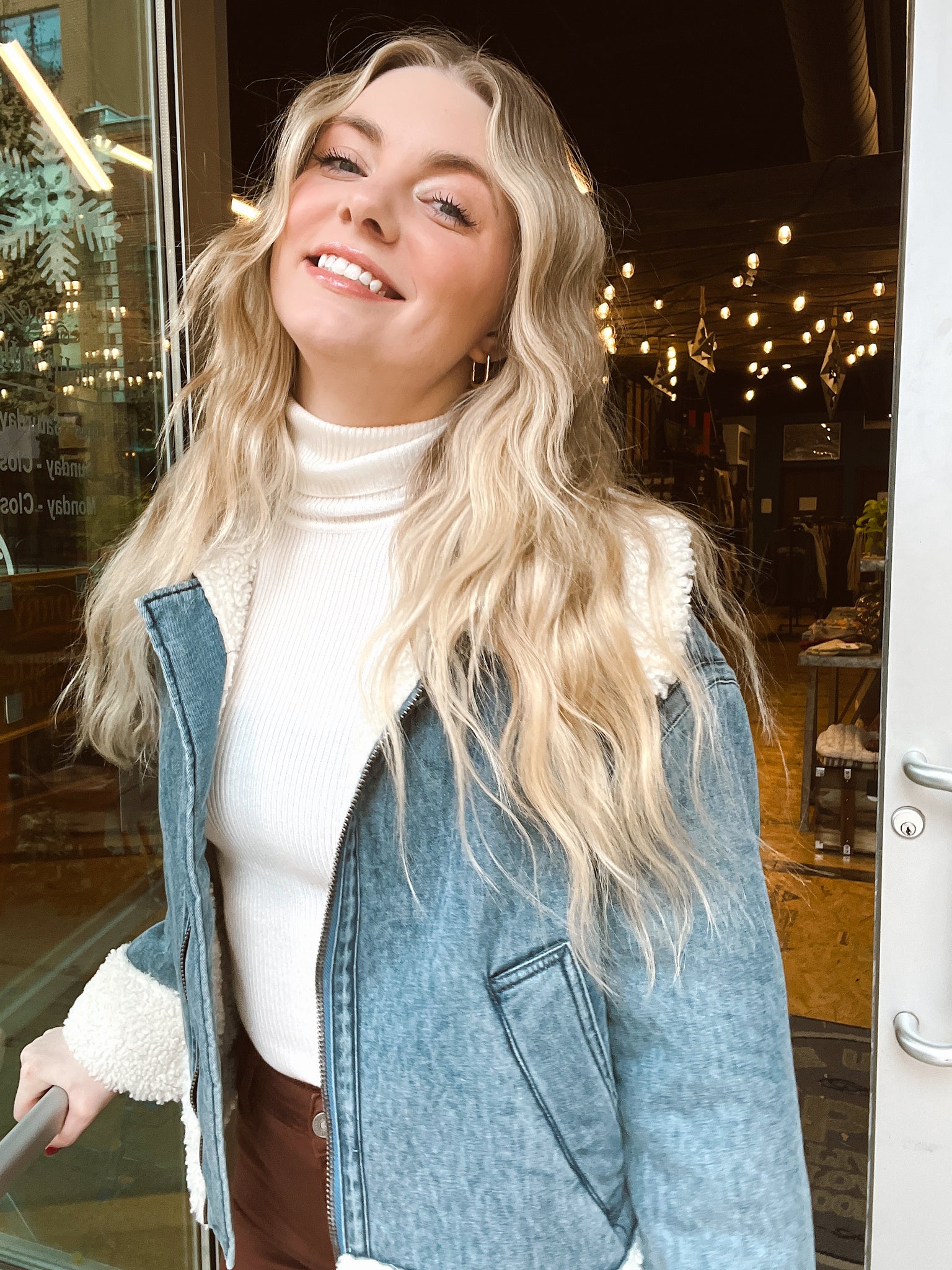 FINAL SALE- Oh So Retro Sherpa Lined Jacket