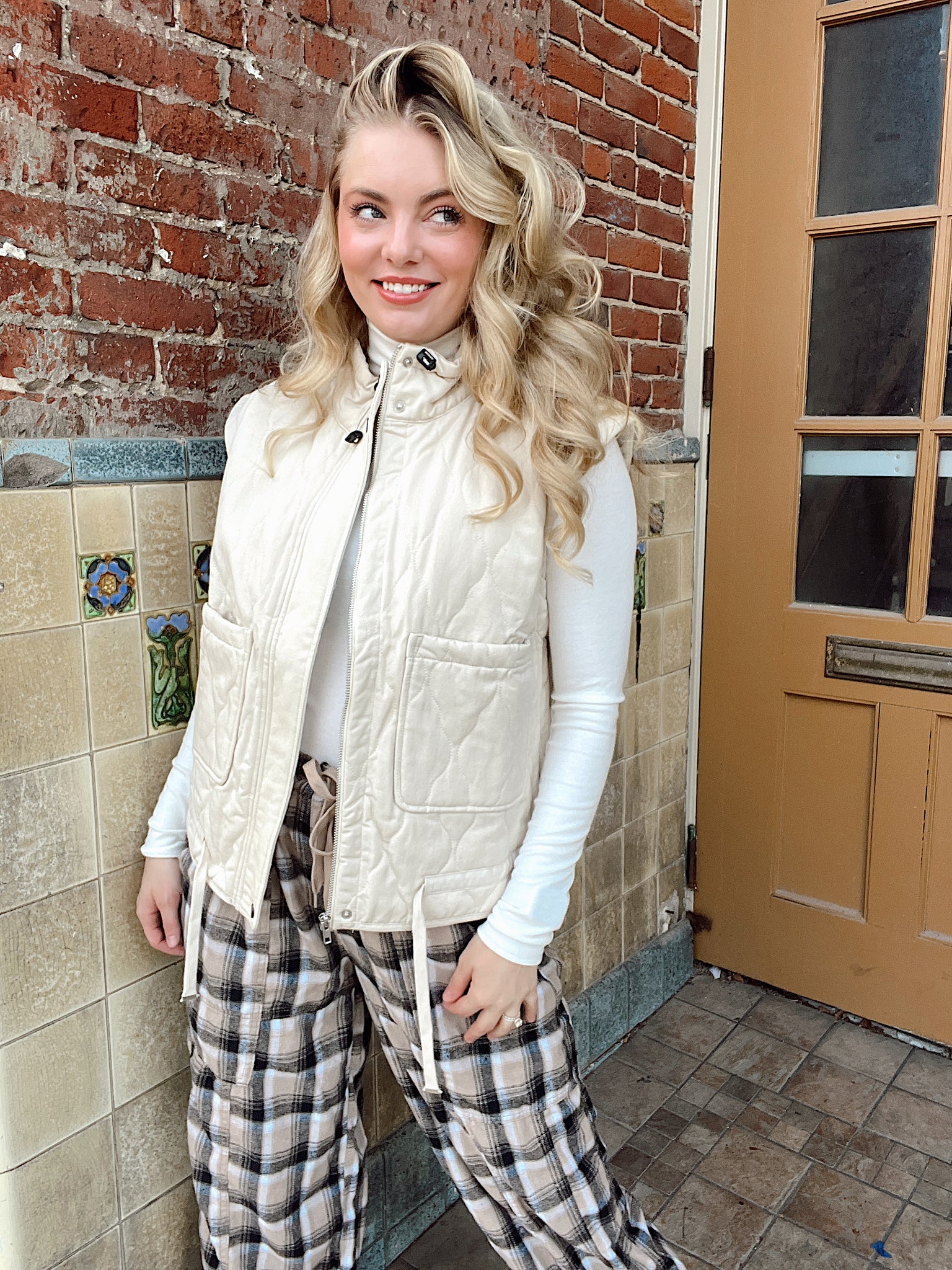 Marshmallow Stroll Vest Cream