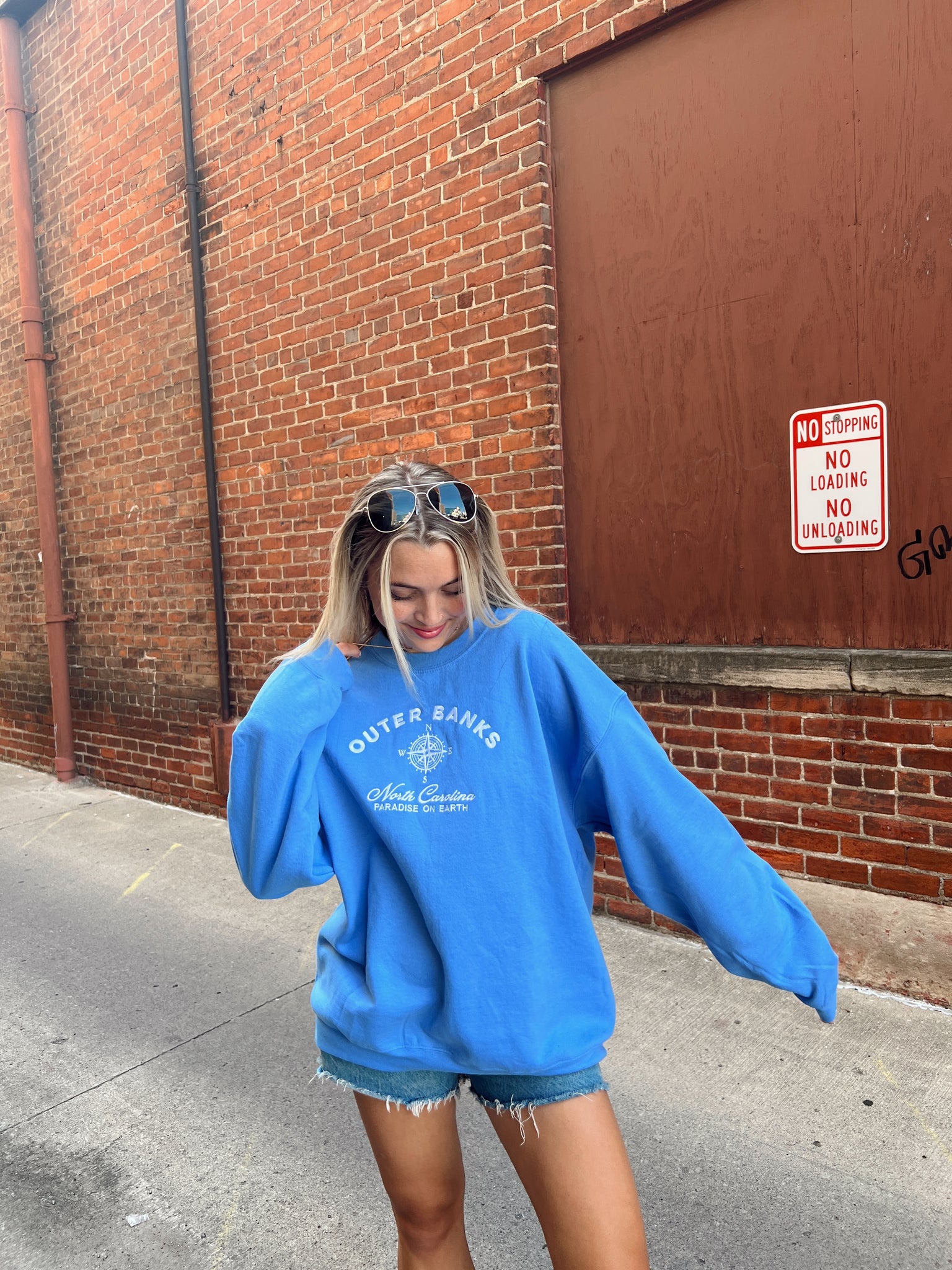 Paradise On Earth OBX Blue Sweatshirt