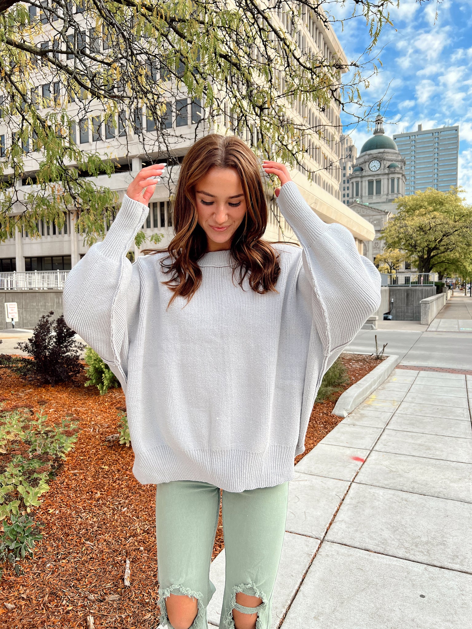 Homegrown Silver Sweater