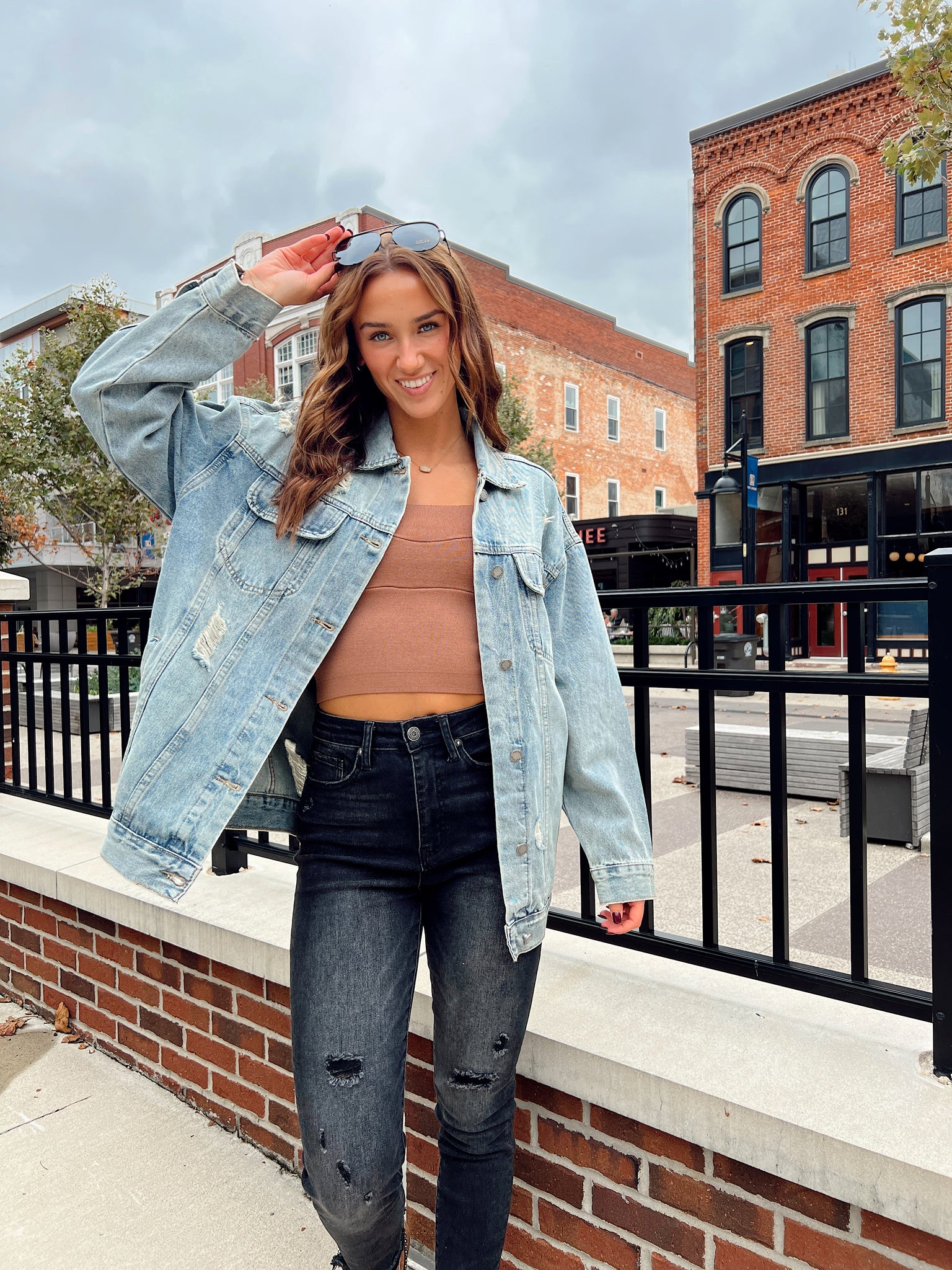 Eye Catching Distressed Denim Jacket
