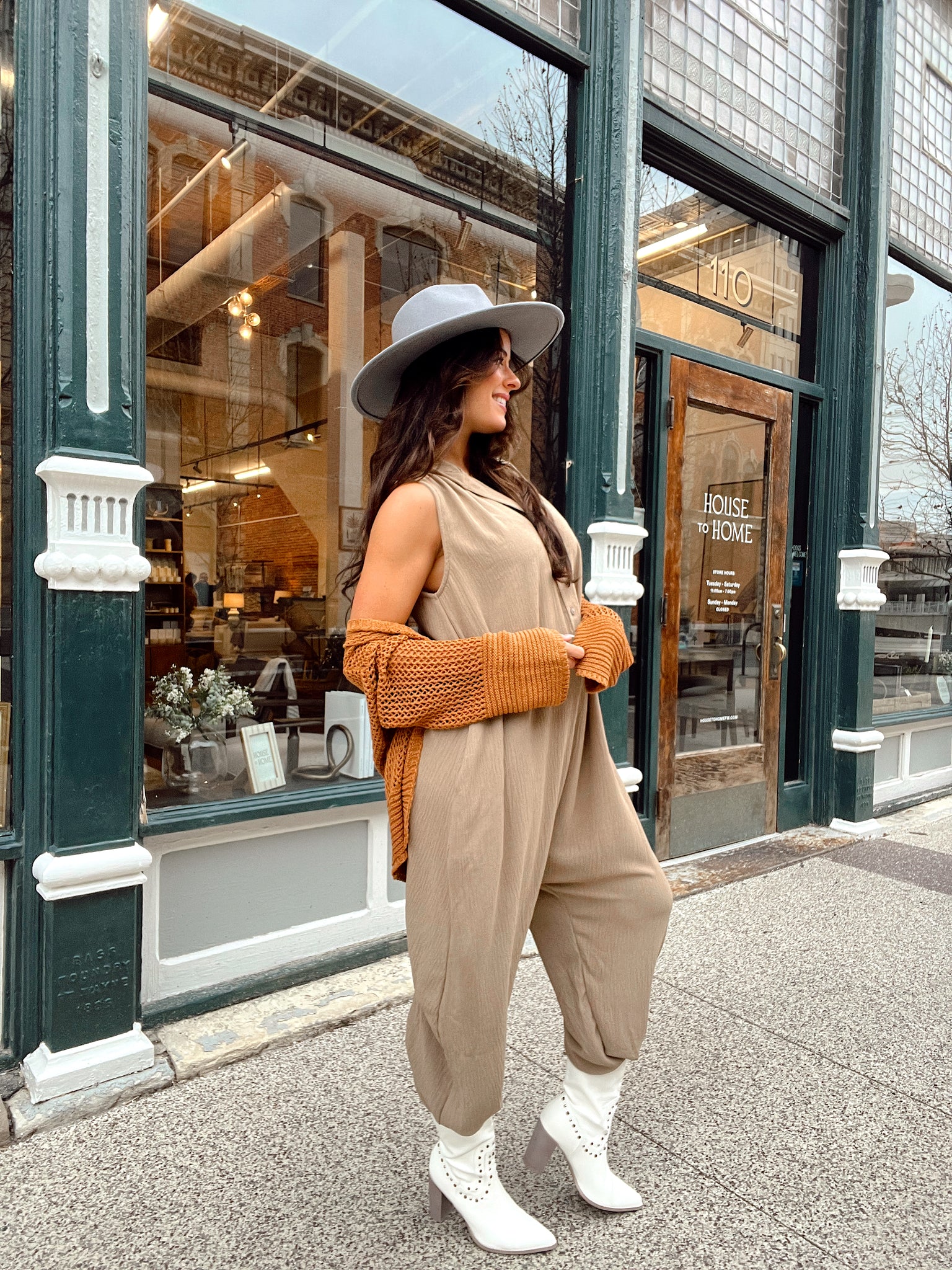 Showin Out Mocha Hooded Jumpsuit