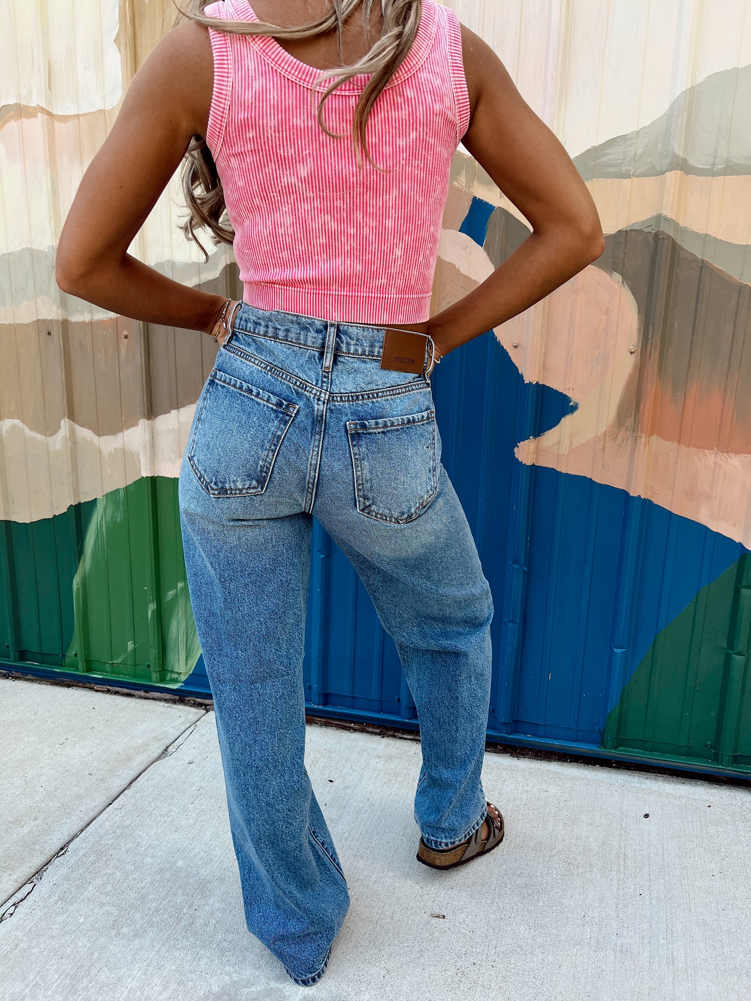Conway Medium Wash Dad Jeans