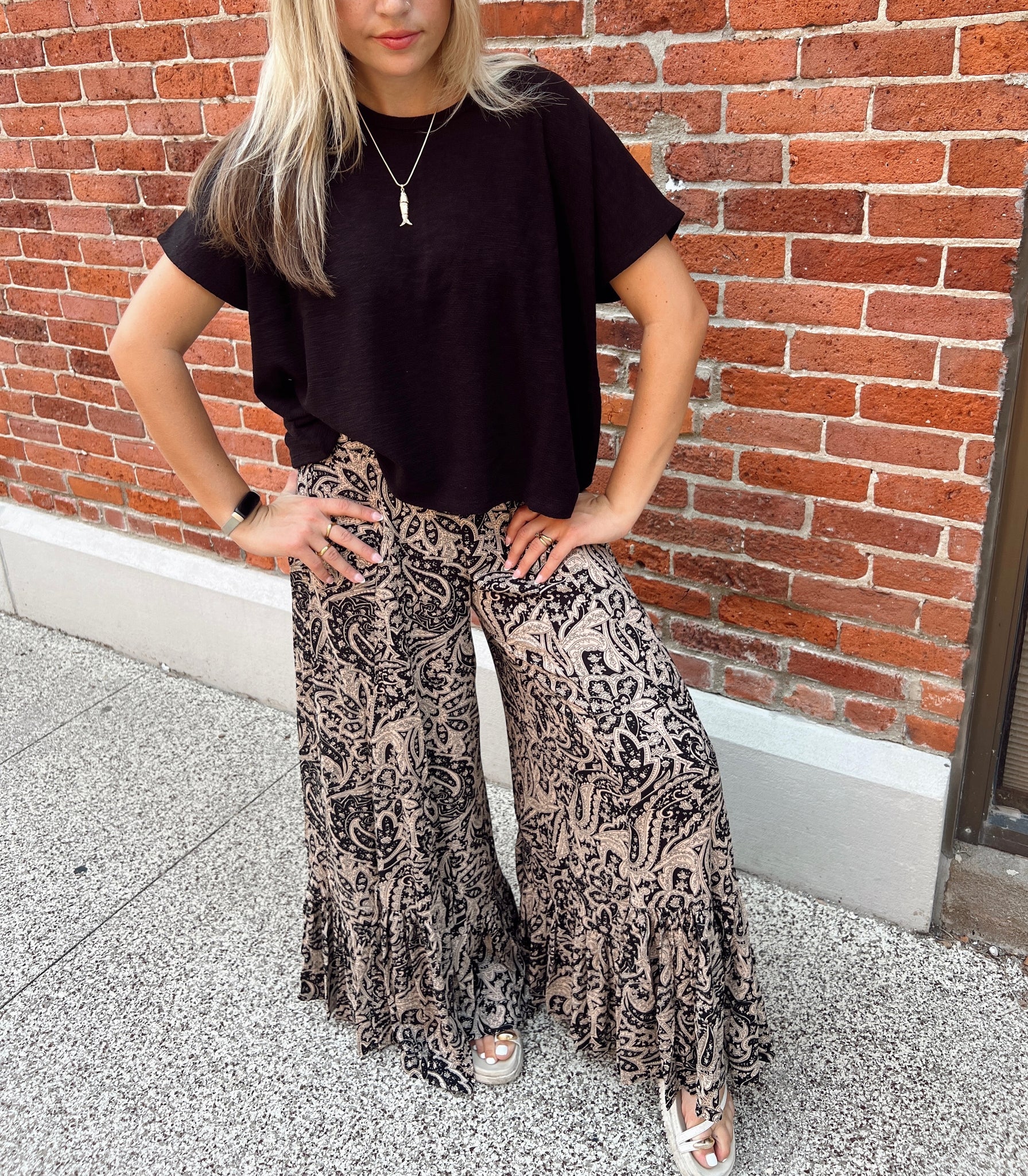 Pretty Paisley Wide Leg