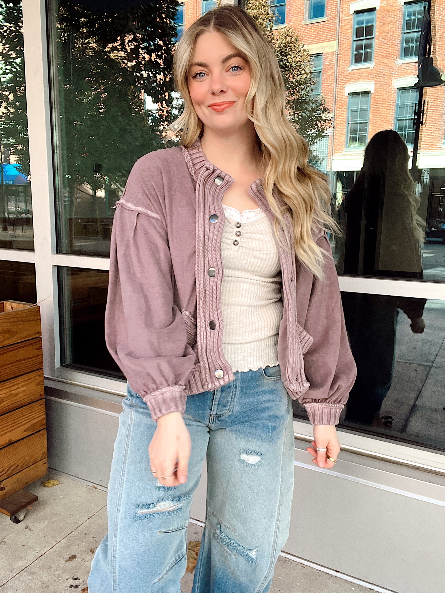 Olivia Mocha Cardigan