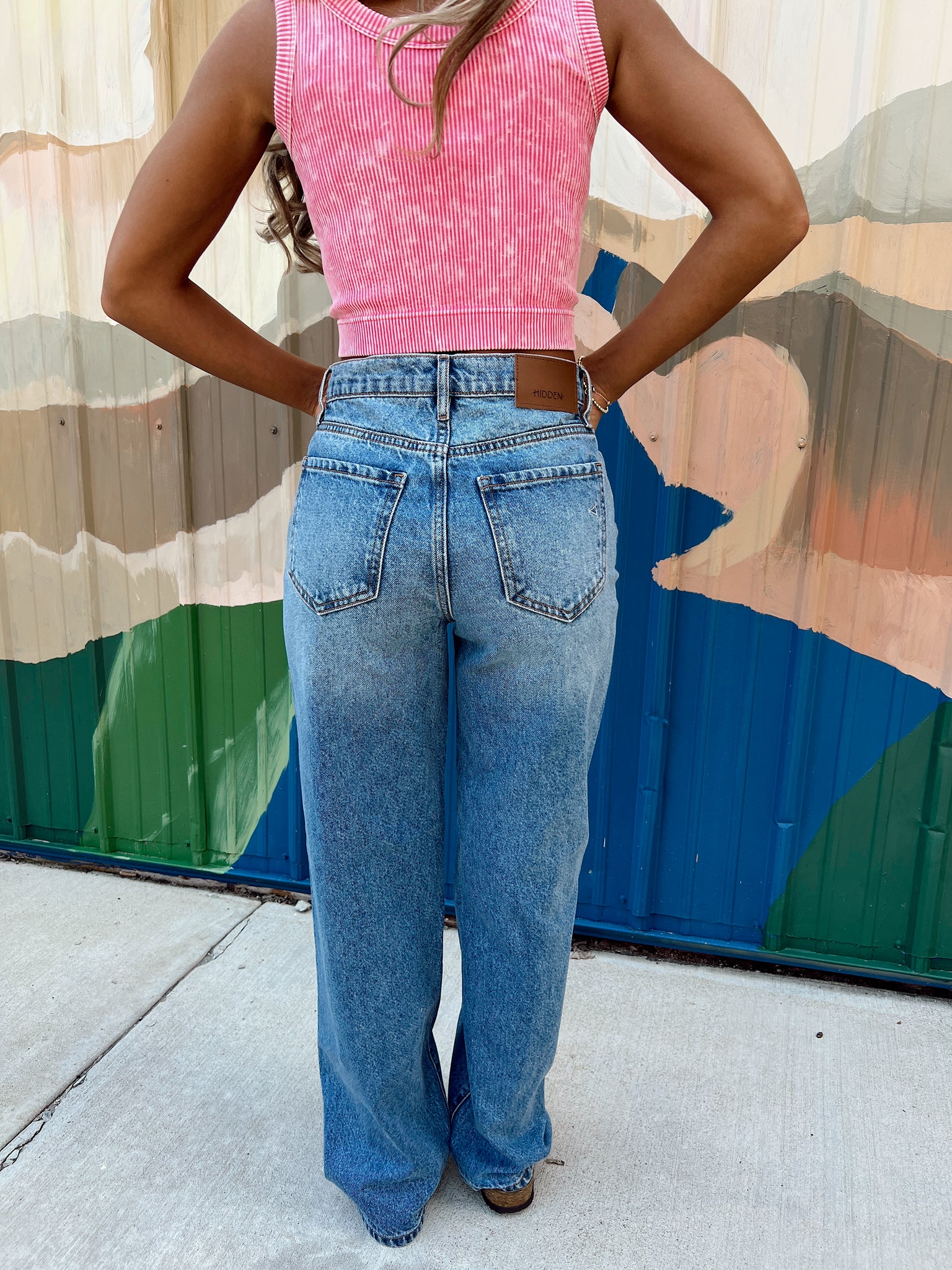 Conway Medium Wash Dad Jeans