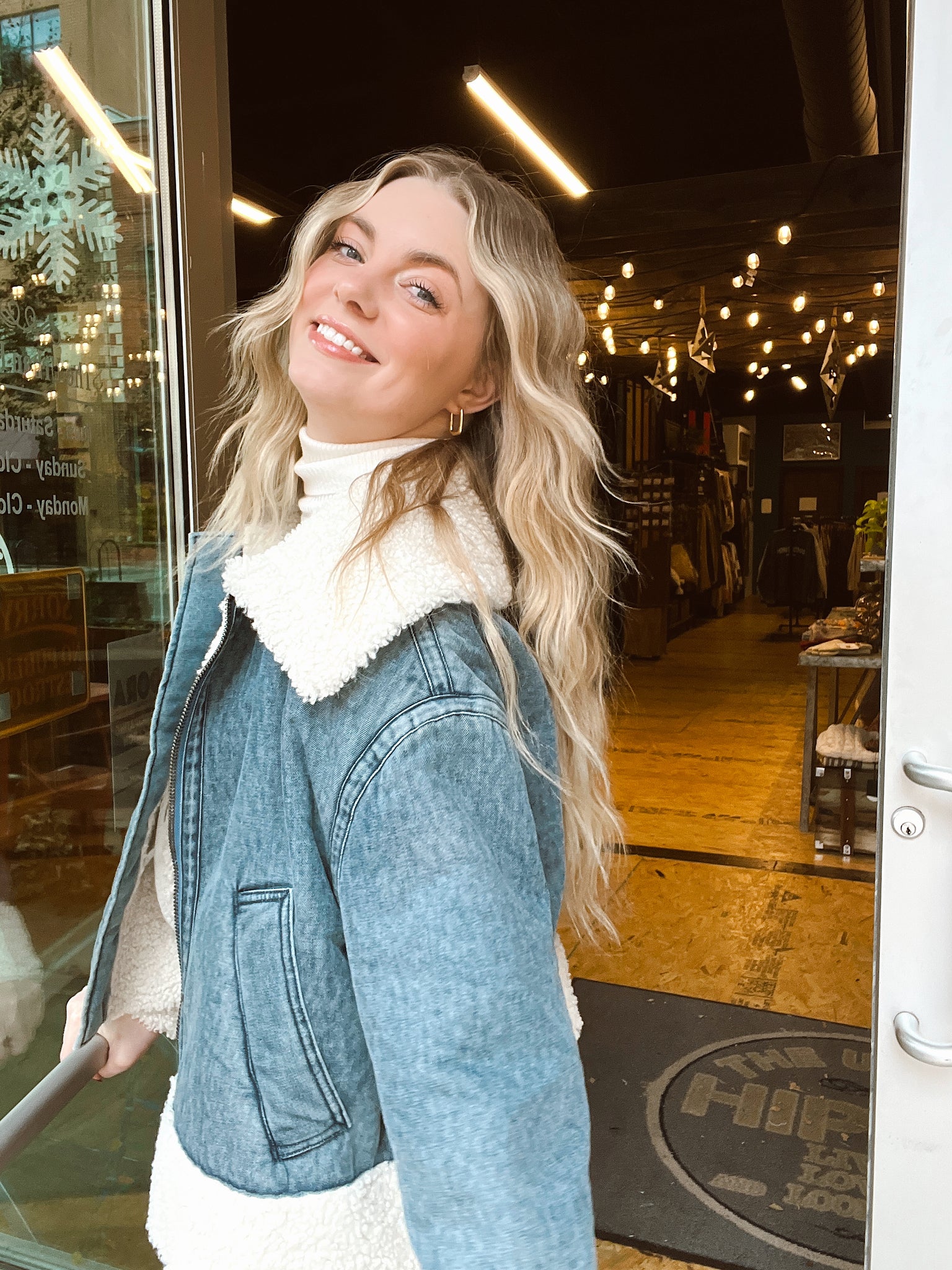 FINAL SALE- Oh So Retro Sherpa Lined Jacket