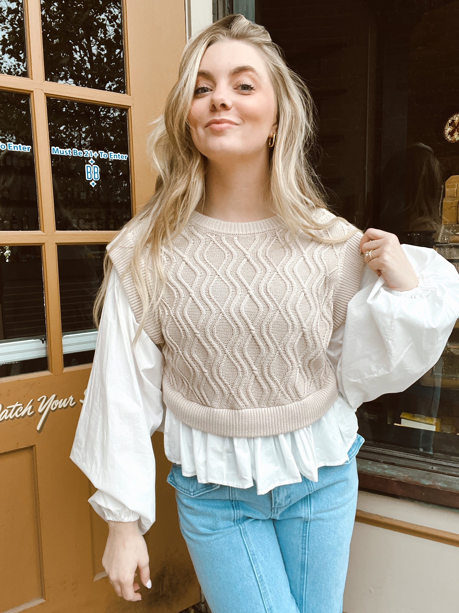 FINAL SALE- Winter Wonderland Sweater Blouse