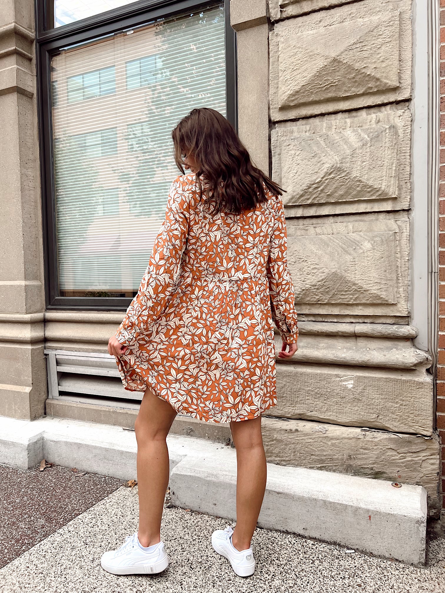 Mavis Rust Floral Dress