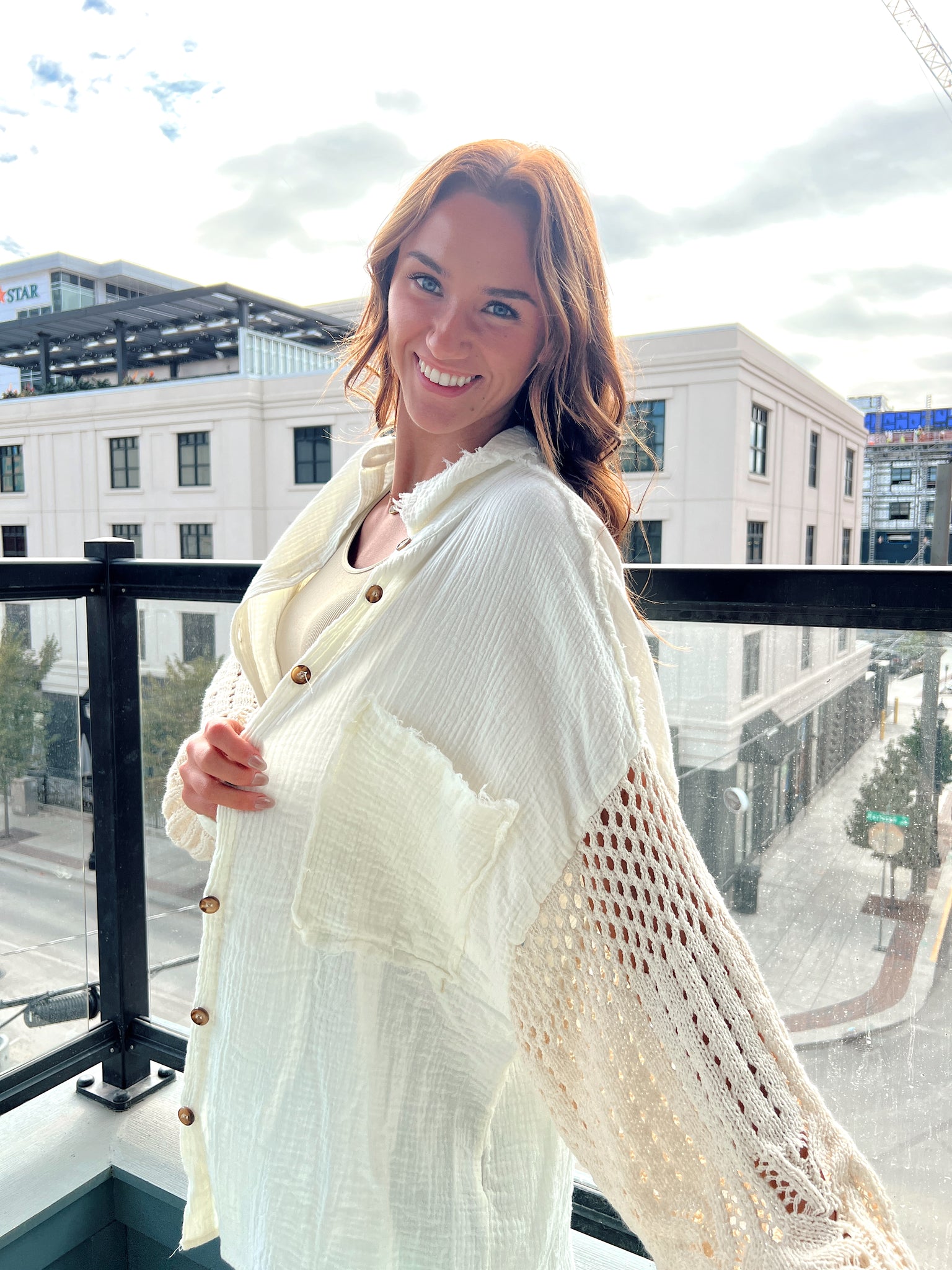 Rhiannon Cream Button Up