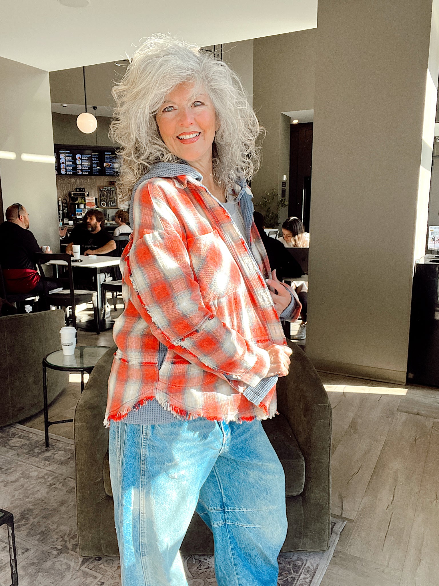 Crushin It Plaid Hoodie