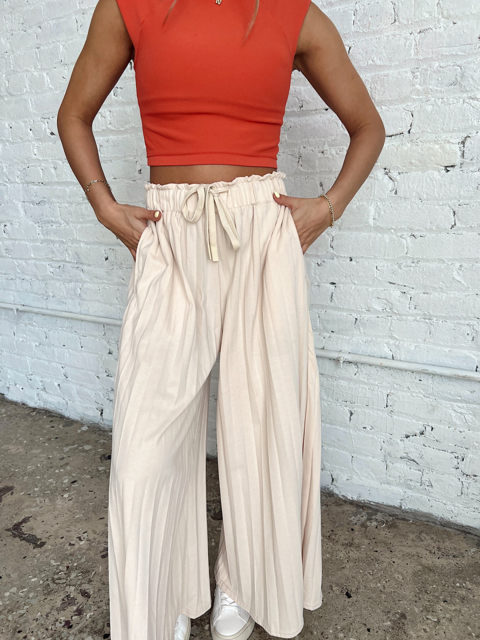 Cozy Flow Beige Lounge Pants