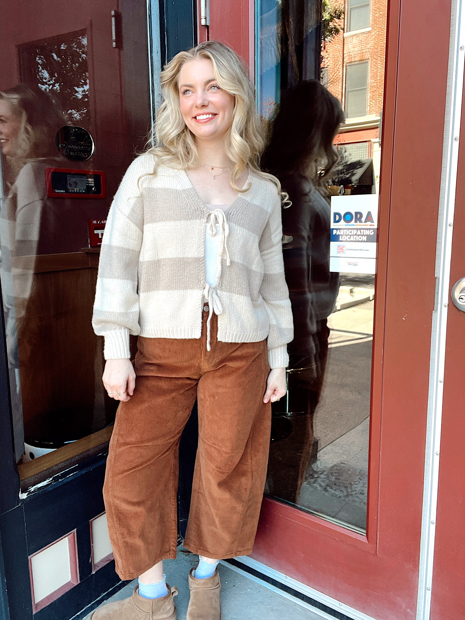 Bows and Ties Stripe Sweater