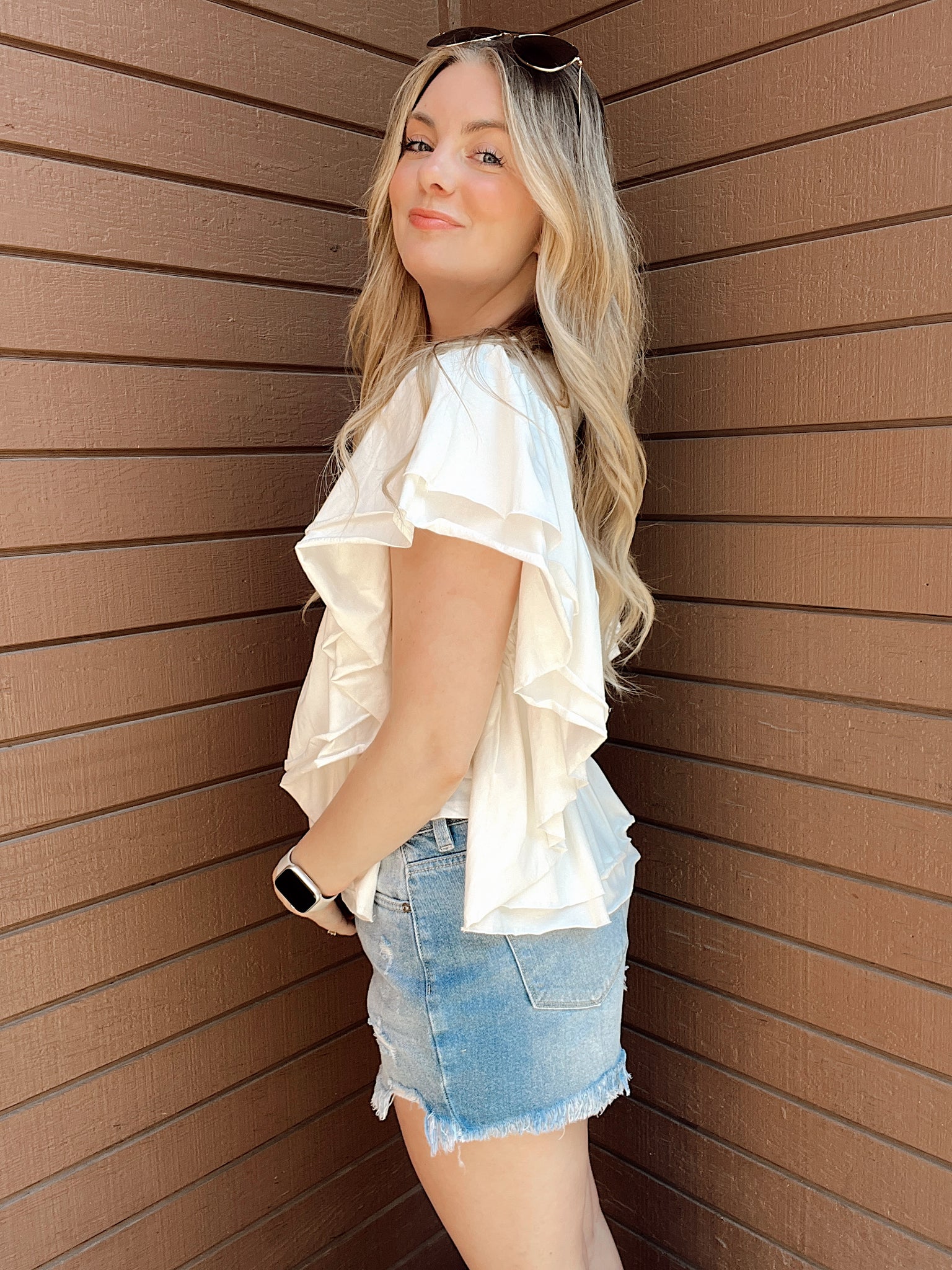 Sweet Thang Ivory Lace Blouse