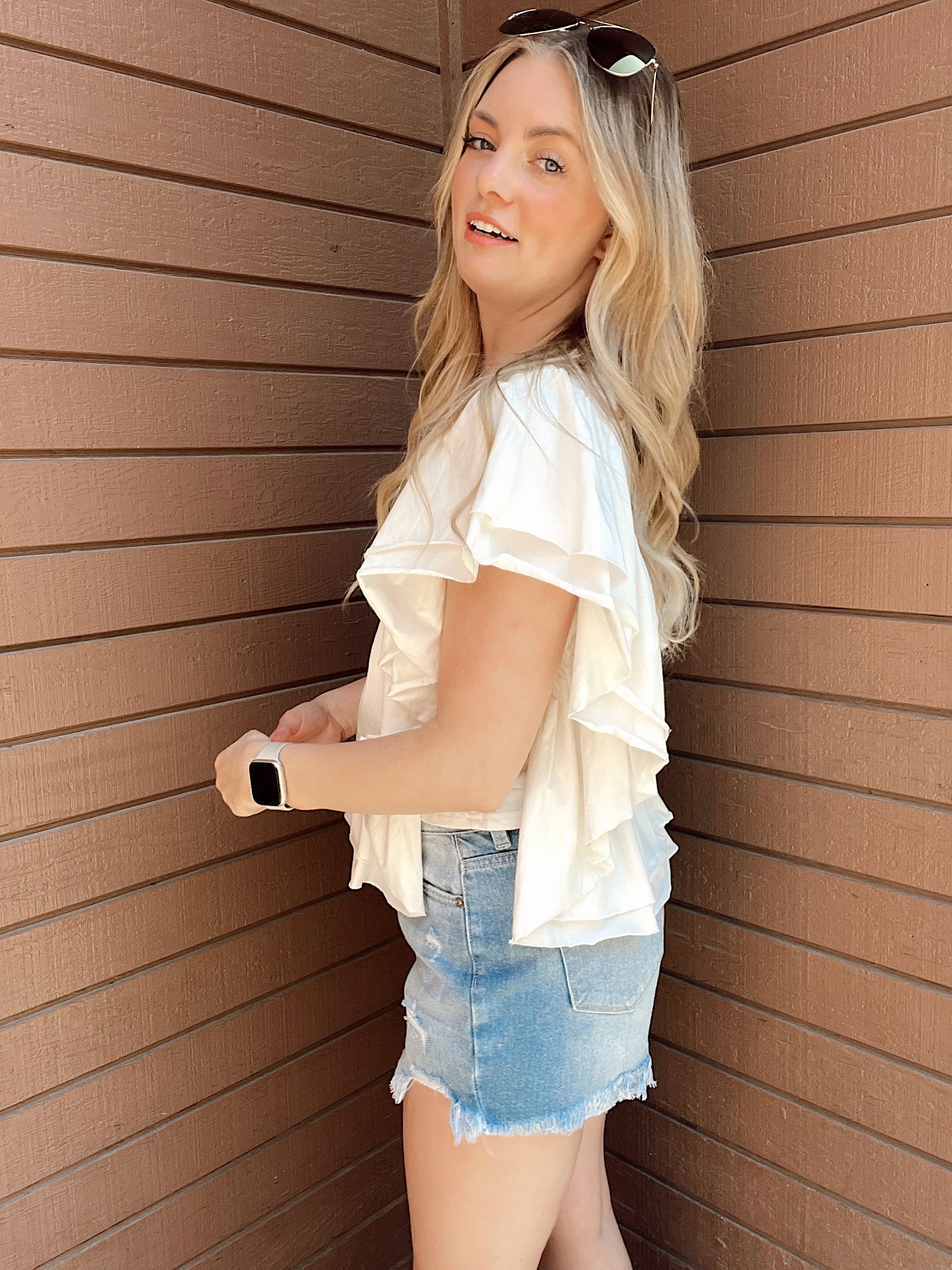 Sweet Thang Ivory Lace Blouse