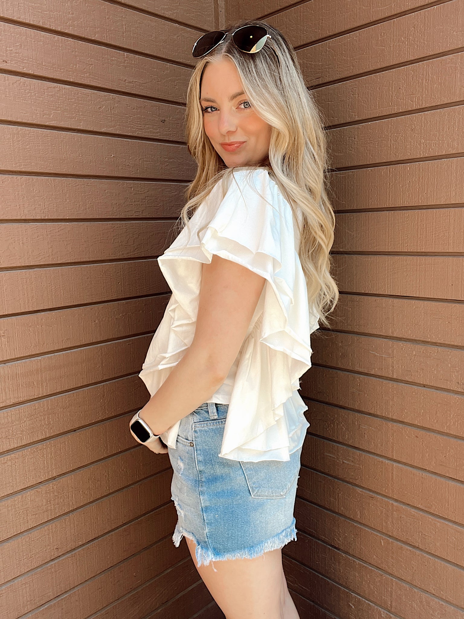 Sweet Thang Ivory Lace Blouse