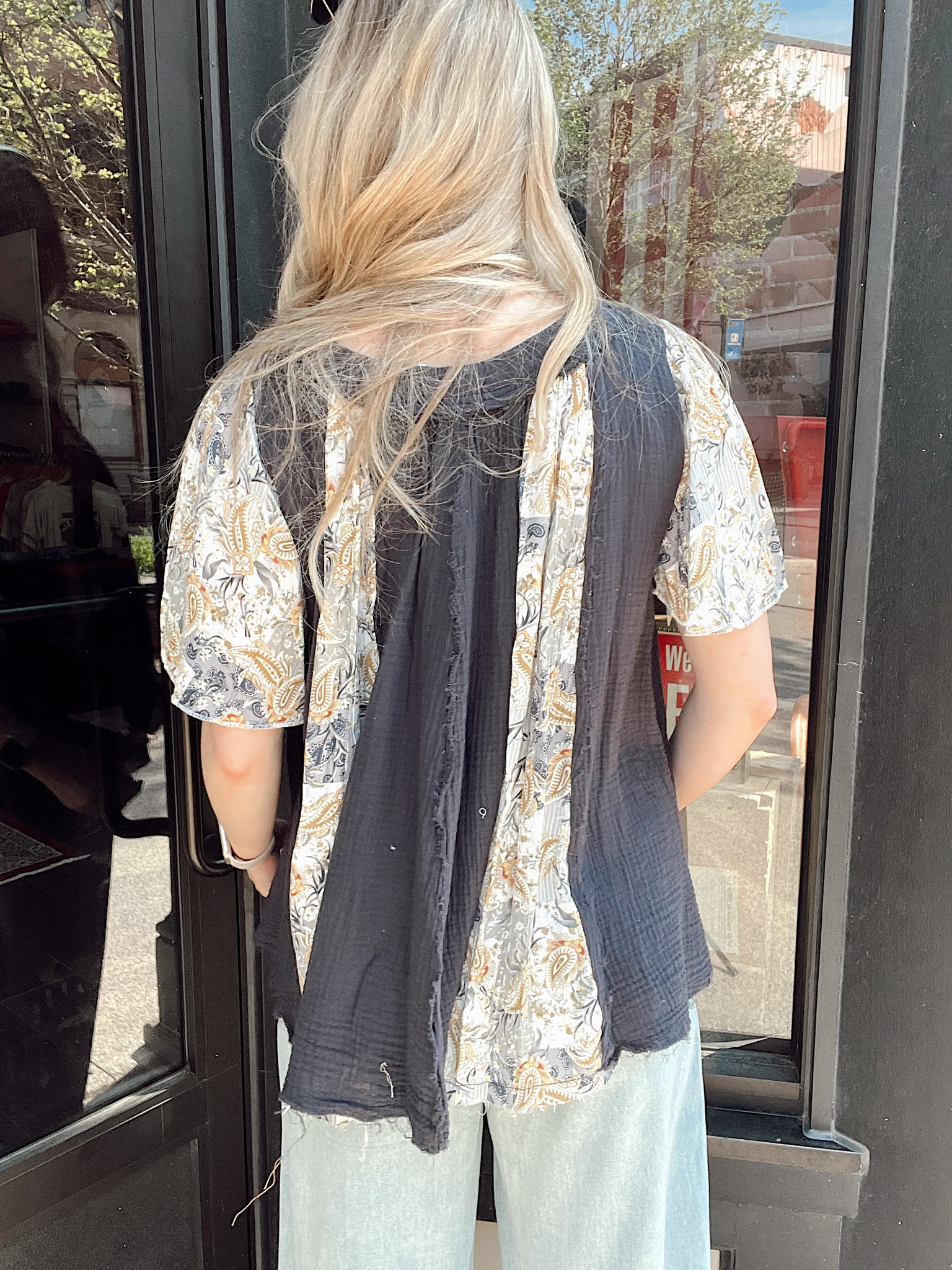 All The Vibes Charcoal Top