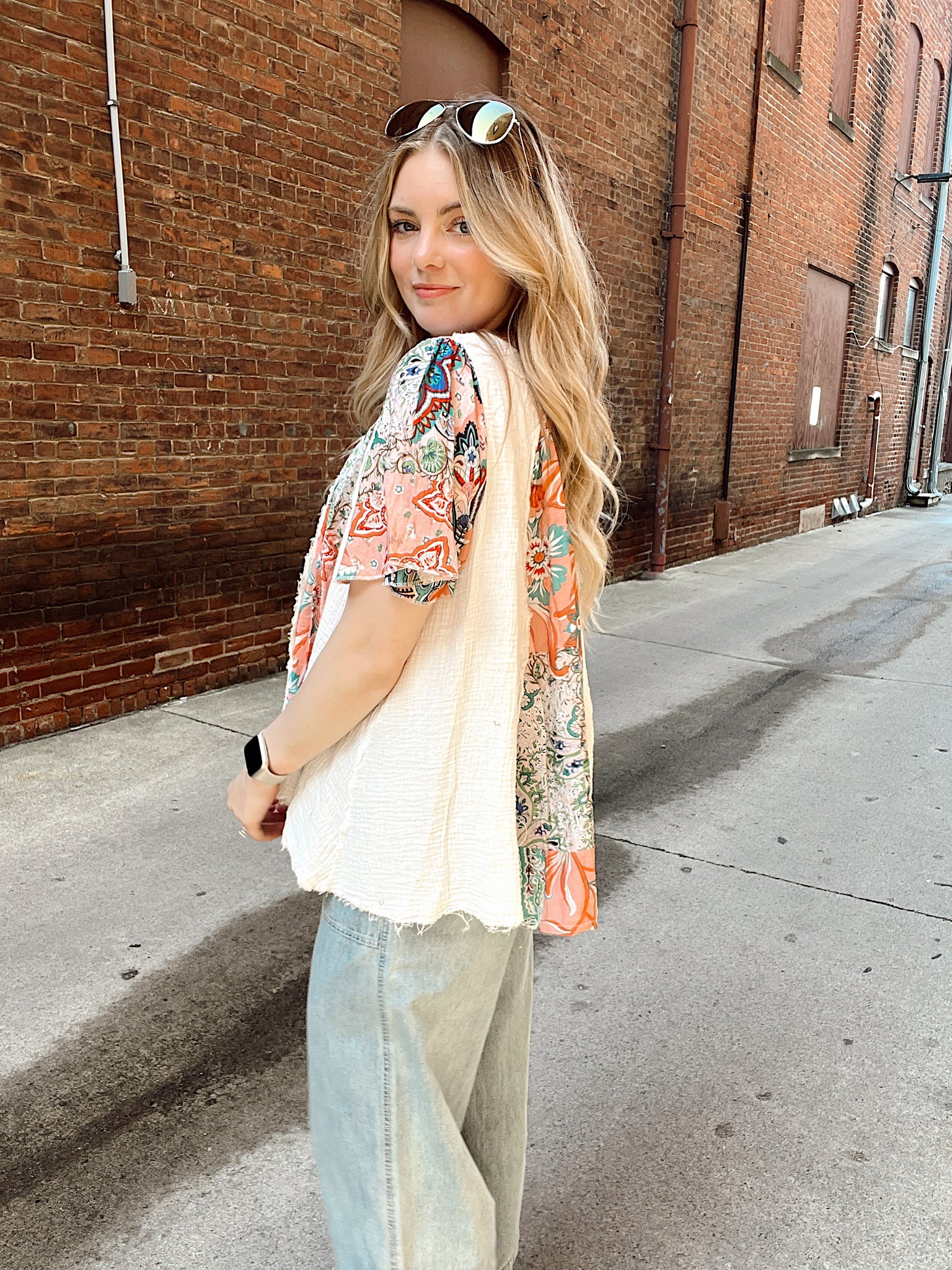 All The Vibes Off White Top