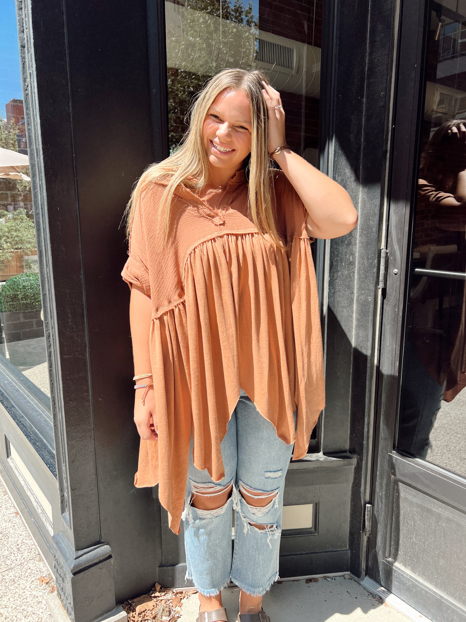 Coffee D8 Cocoa Flowy Top