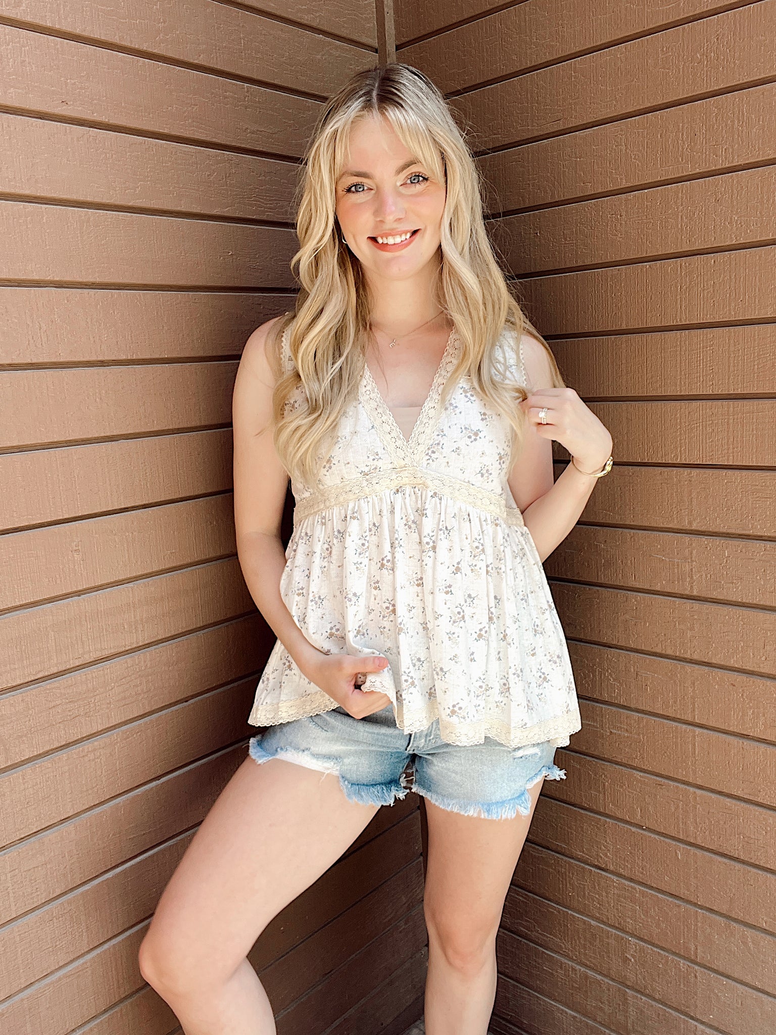 Falling For You Floral Top
