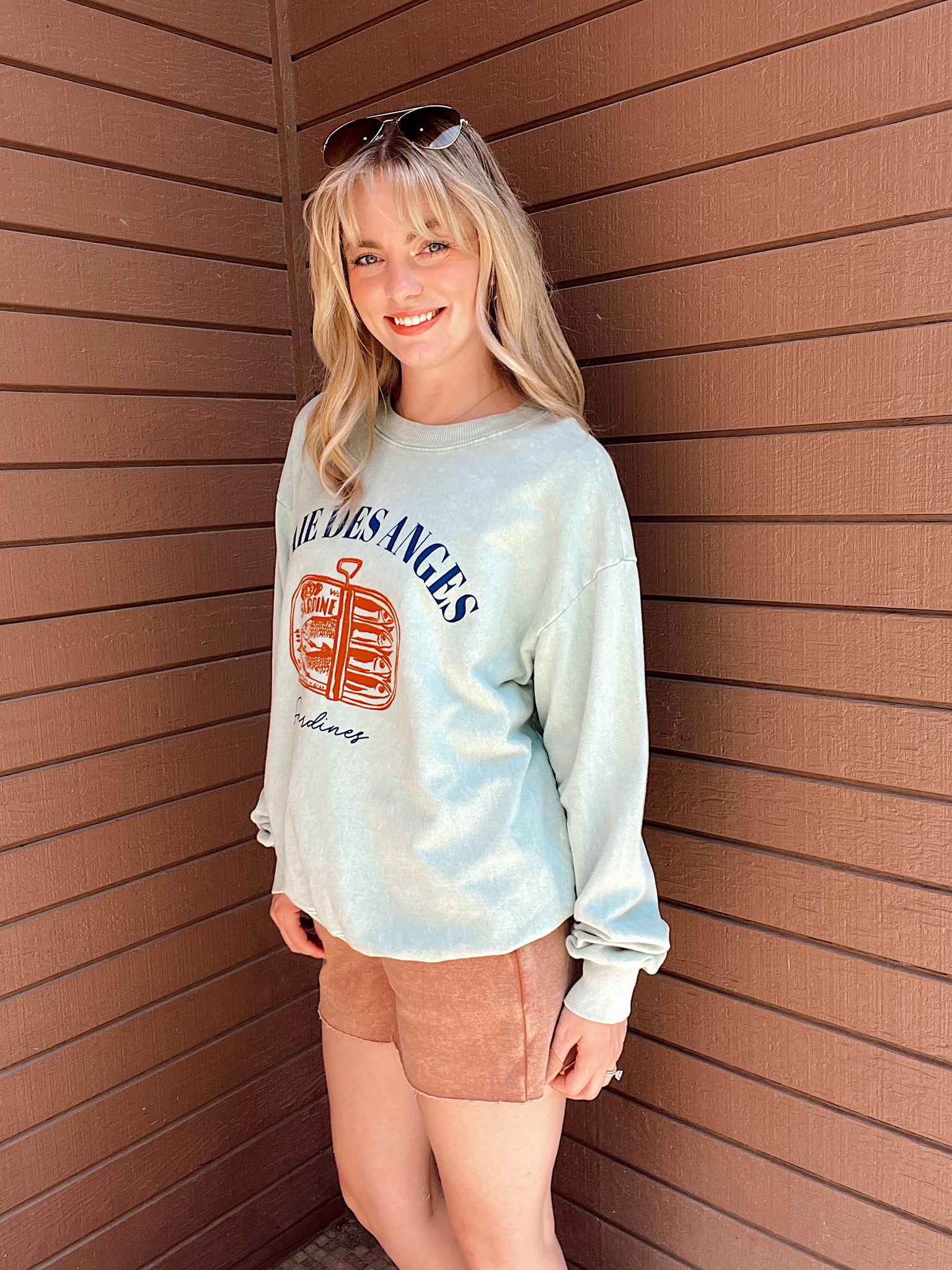 Graphic Sardiines Mineral Wash Sweatshirt