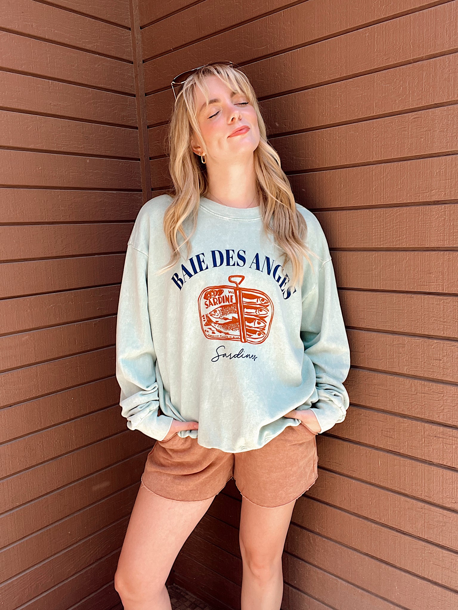 Graphic Sardiines Mineral Wash Sweatshirt