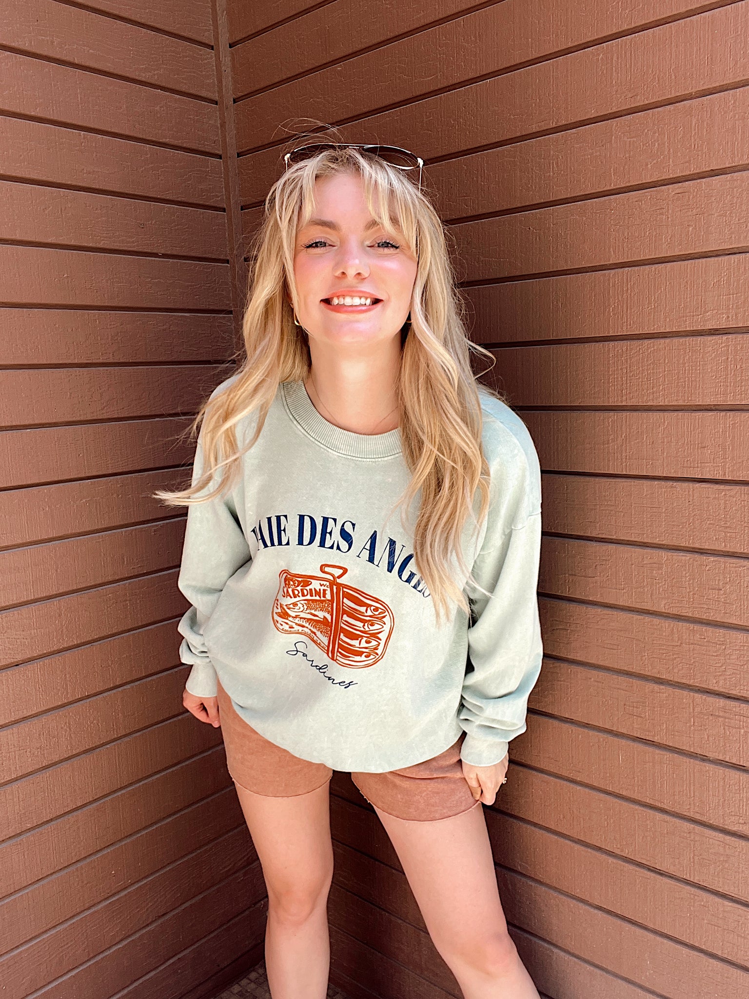Graphic Sardiines Mineral Wash Sweatshirt