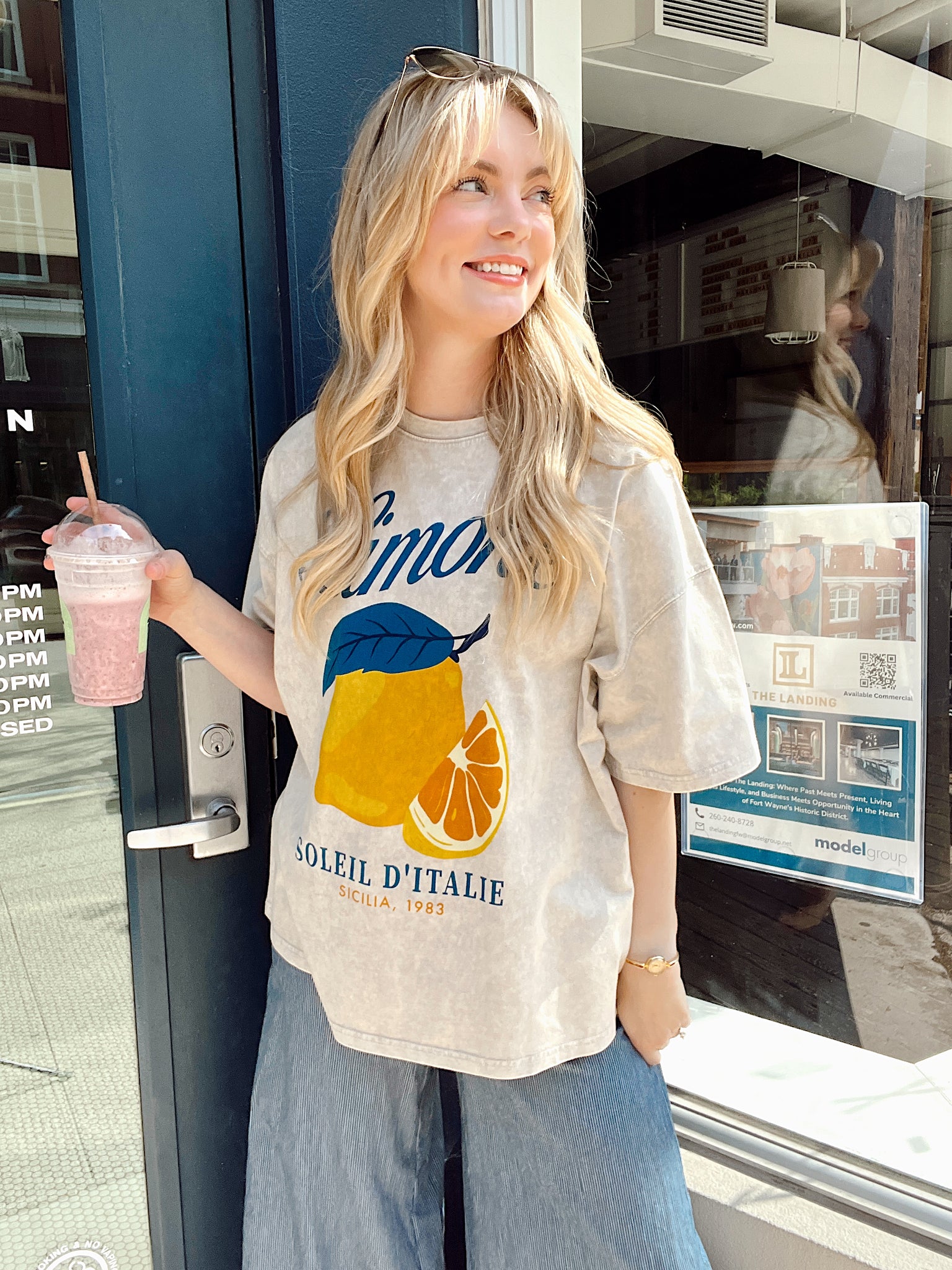 Limone Vintage Oversized Tee