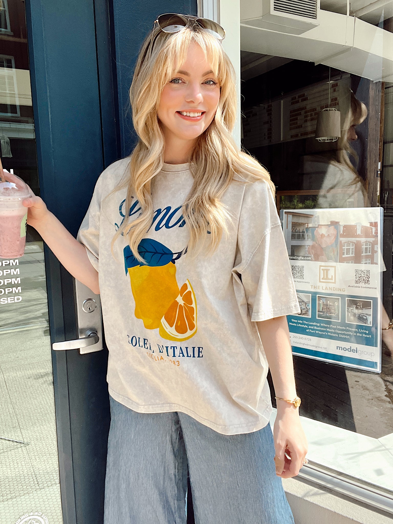 Limone Vintage Oversized Tee