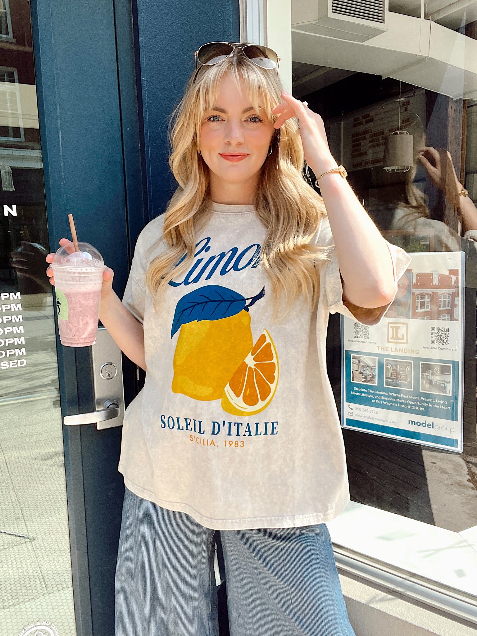 Limone Vintage Oversized Tee
