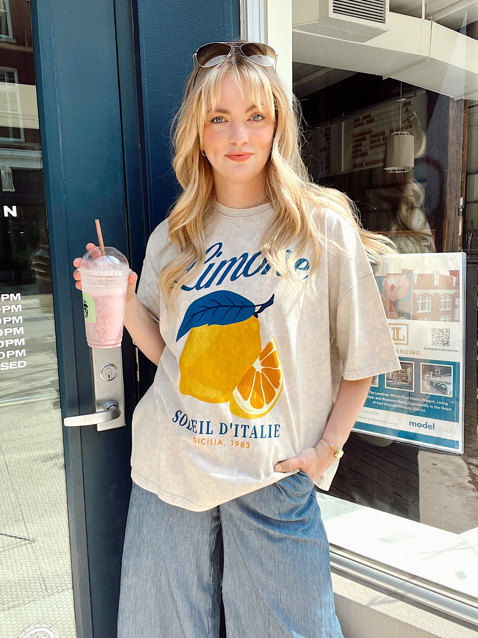 Limone Vintage Oversized Tee