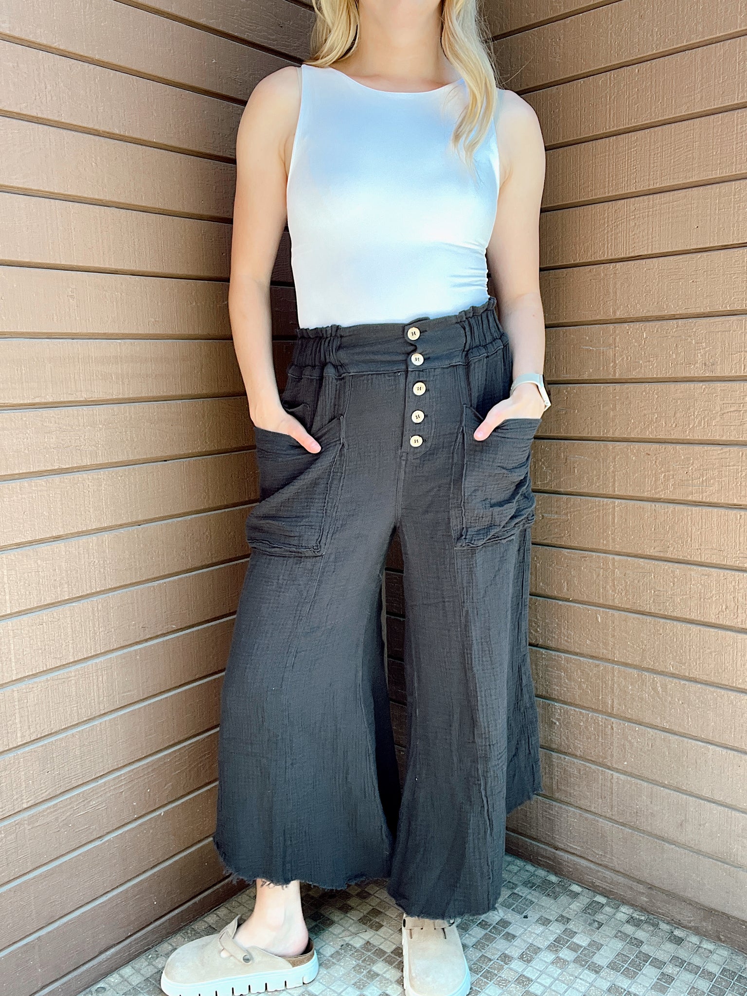 Midnight Berry Wide Leg Pants