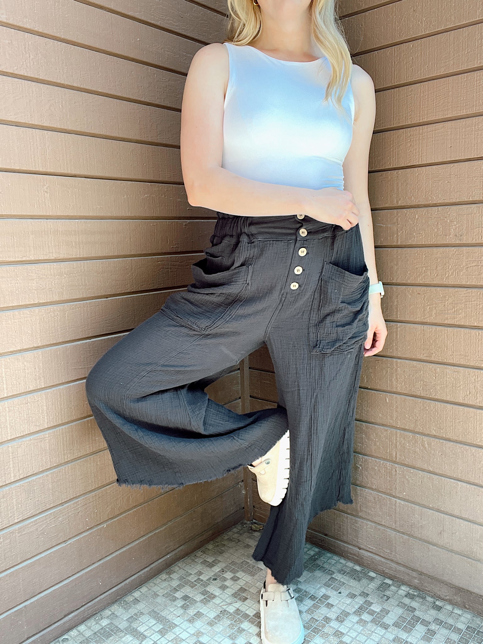 Midnight Berry Wide Leg Pants