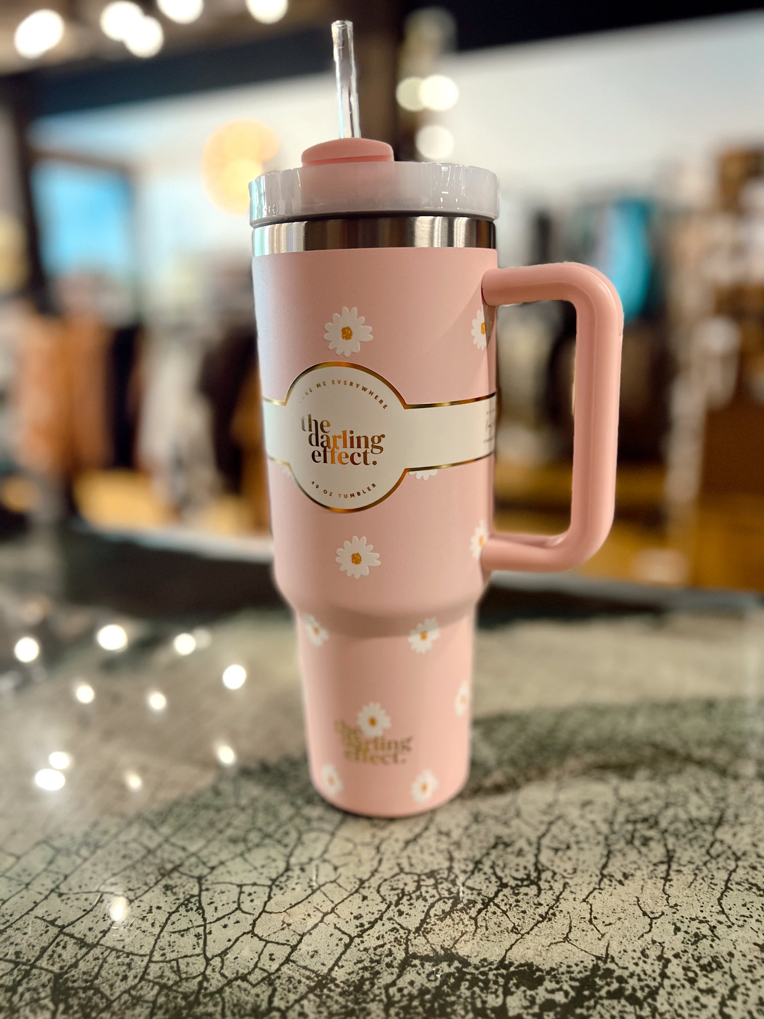 Bubblegum Daisy 40oz Tumbler