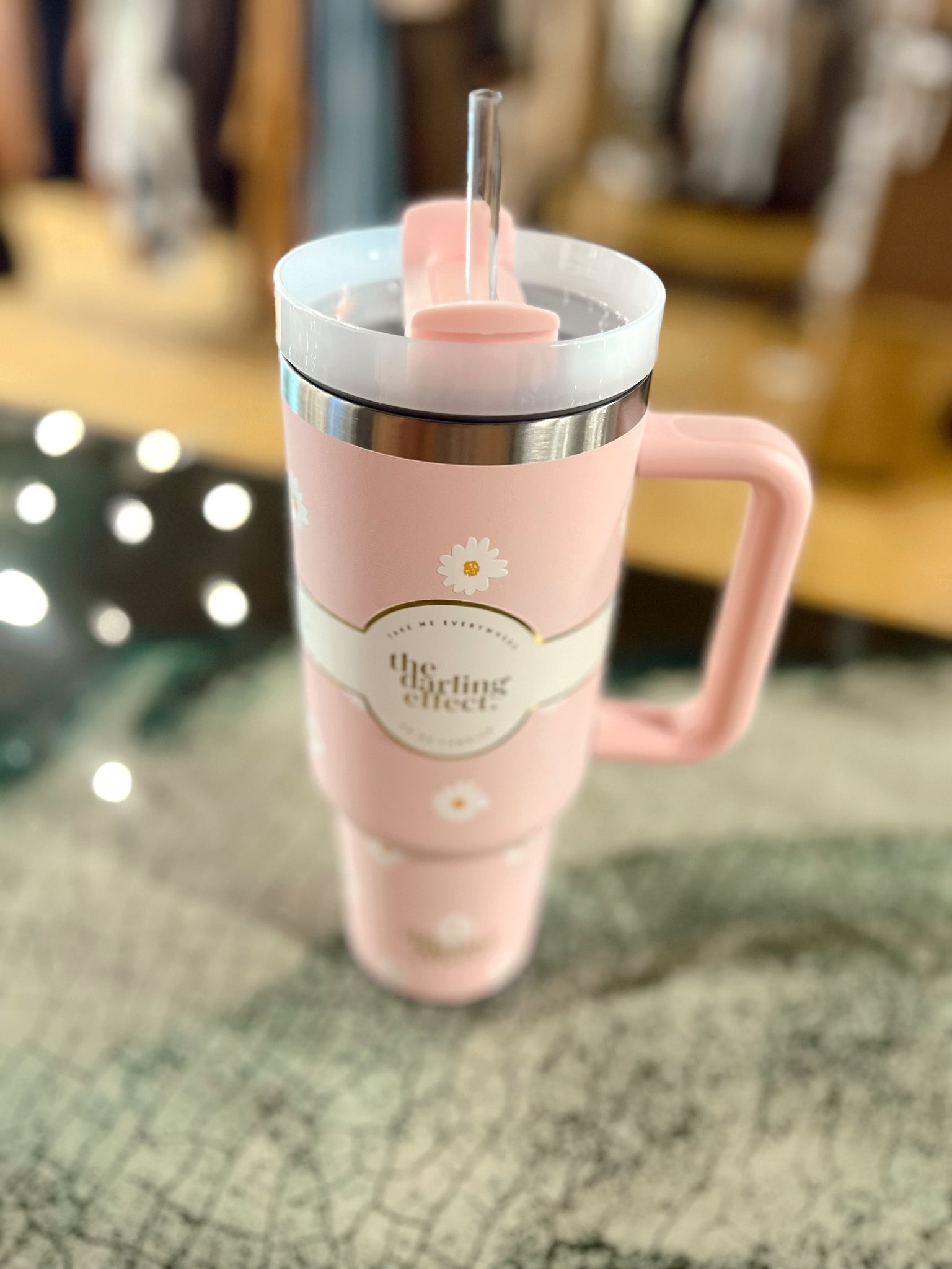 Bubblegum Daisy 40oz Tumbler