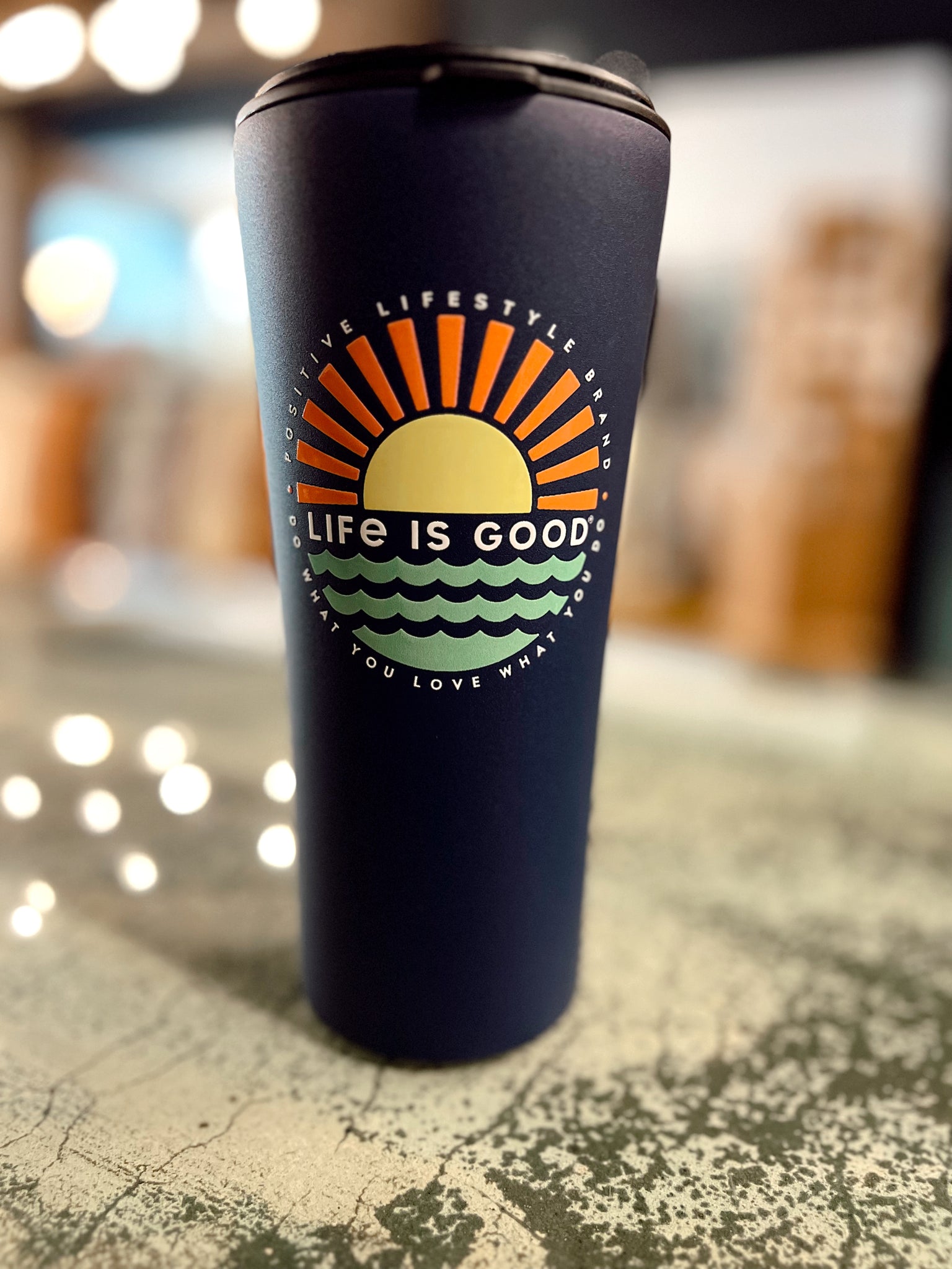 Life Is Good Navy Tumbler