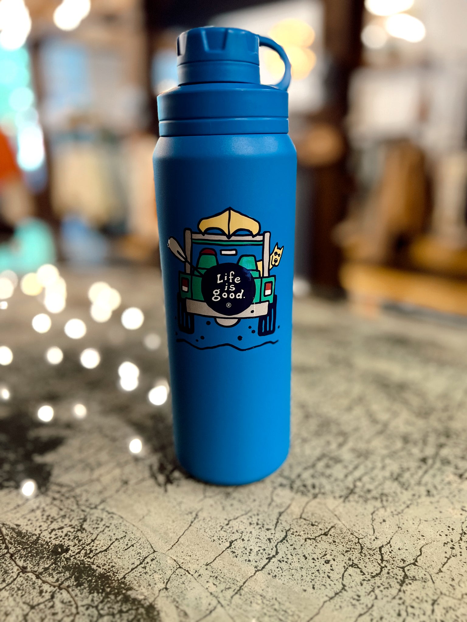 Life Is Good Blue Tumbler