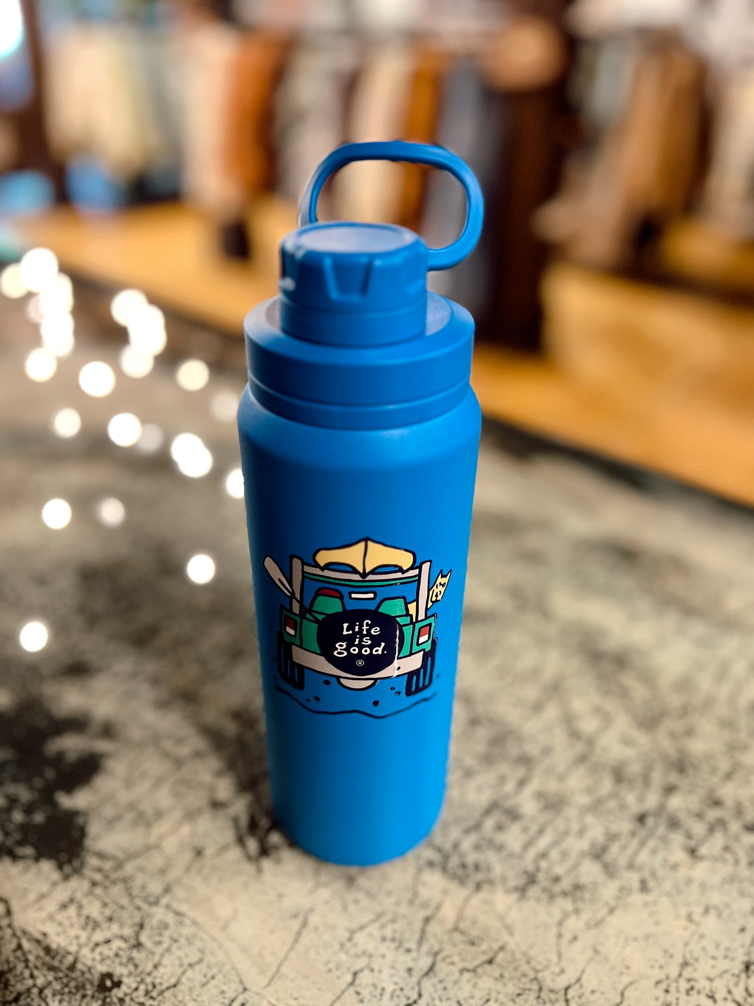 Life Is Good Blue Tumbler