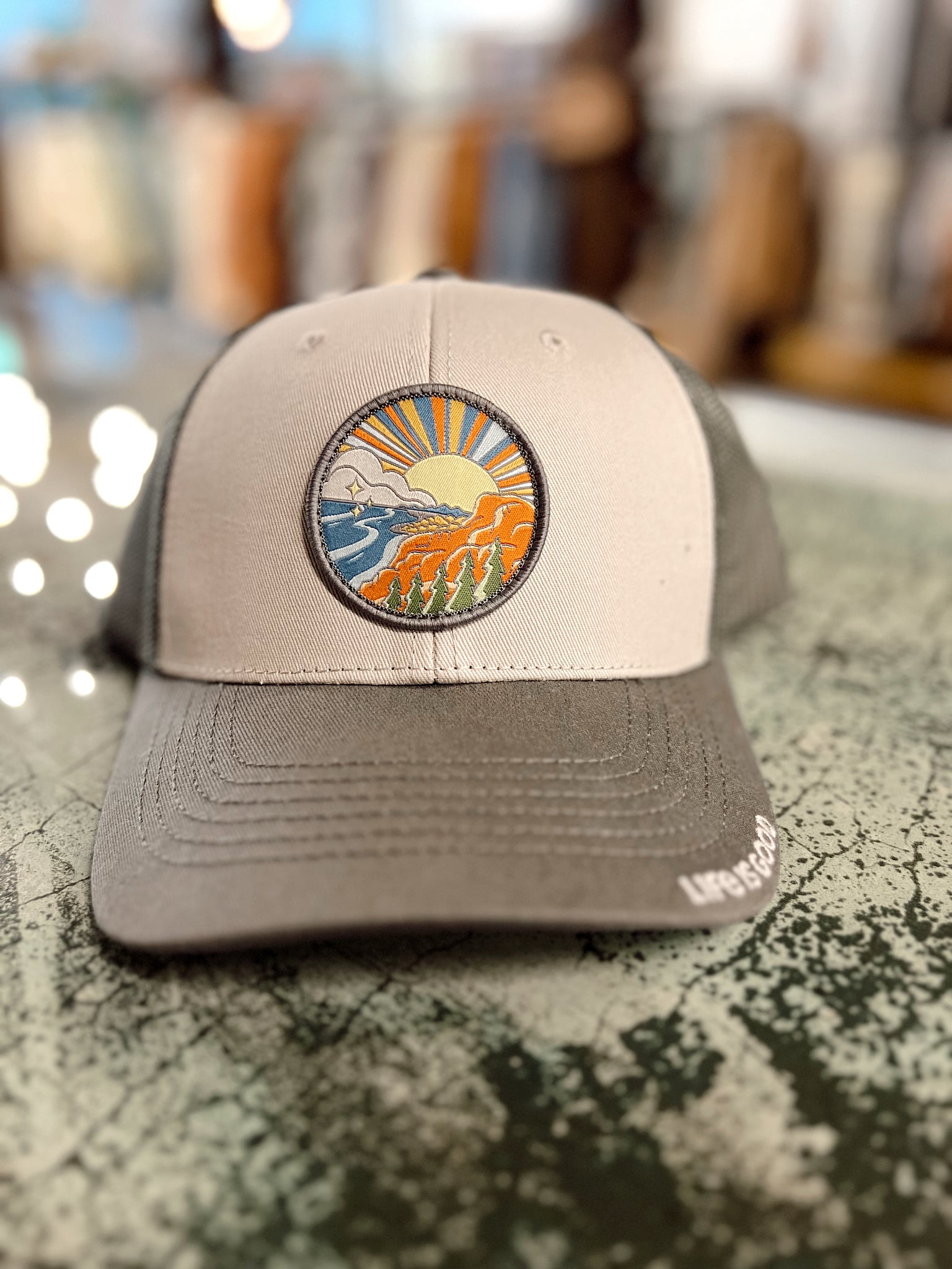 Life Is Good Olive Cap