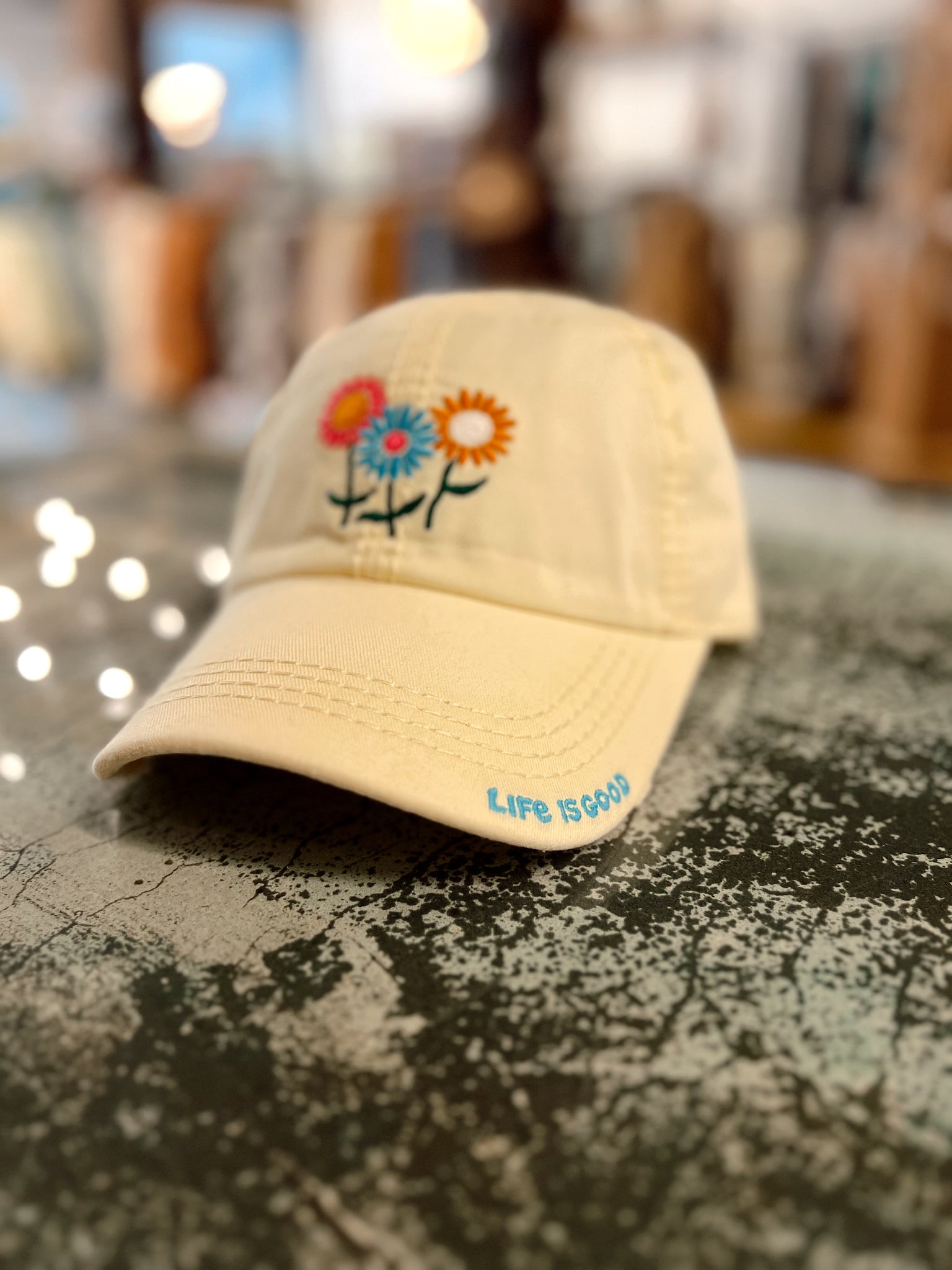 Life Is Good Yellow Cap