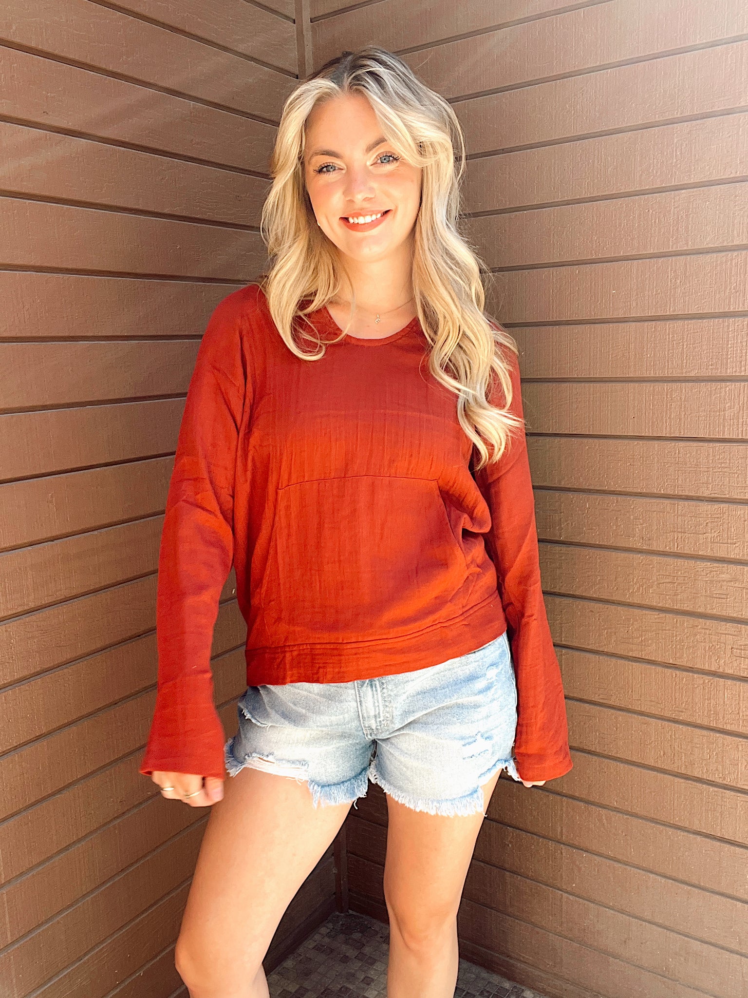 Fireplace Ashes Pullover Top