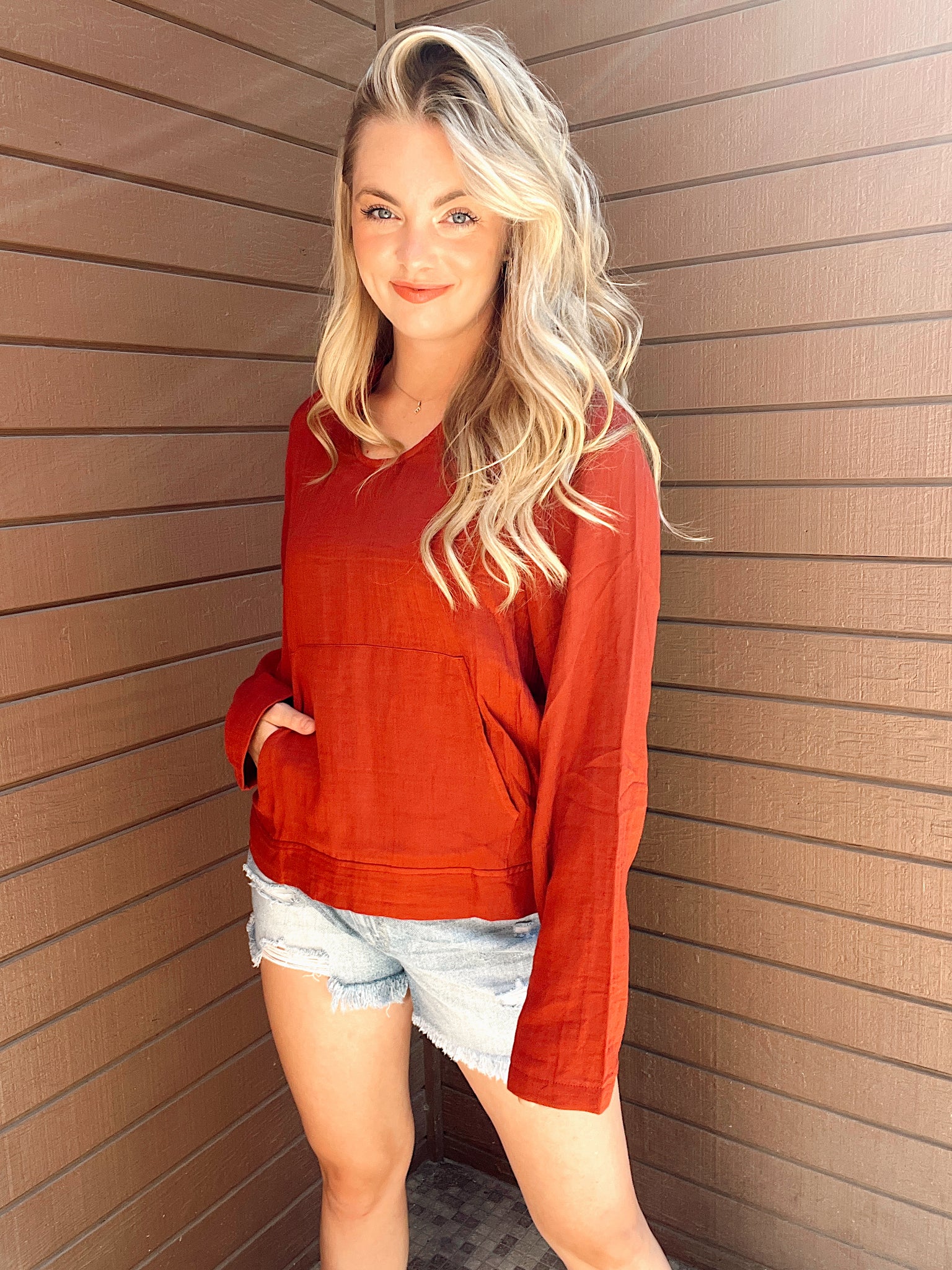 Fireplace Ashes Pullover Top