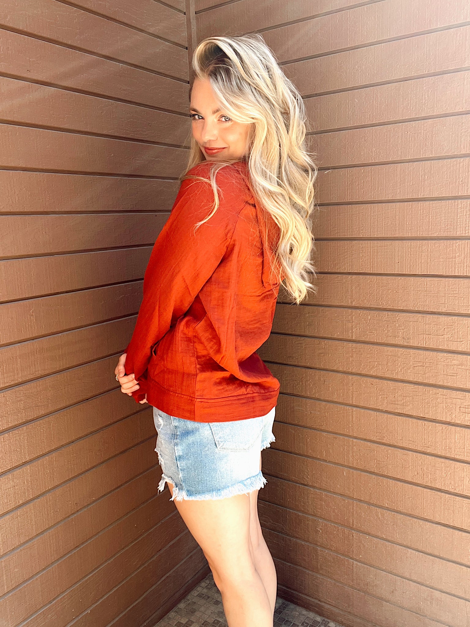 Fireplace Ashes Pullover Top