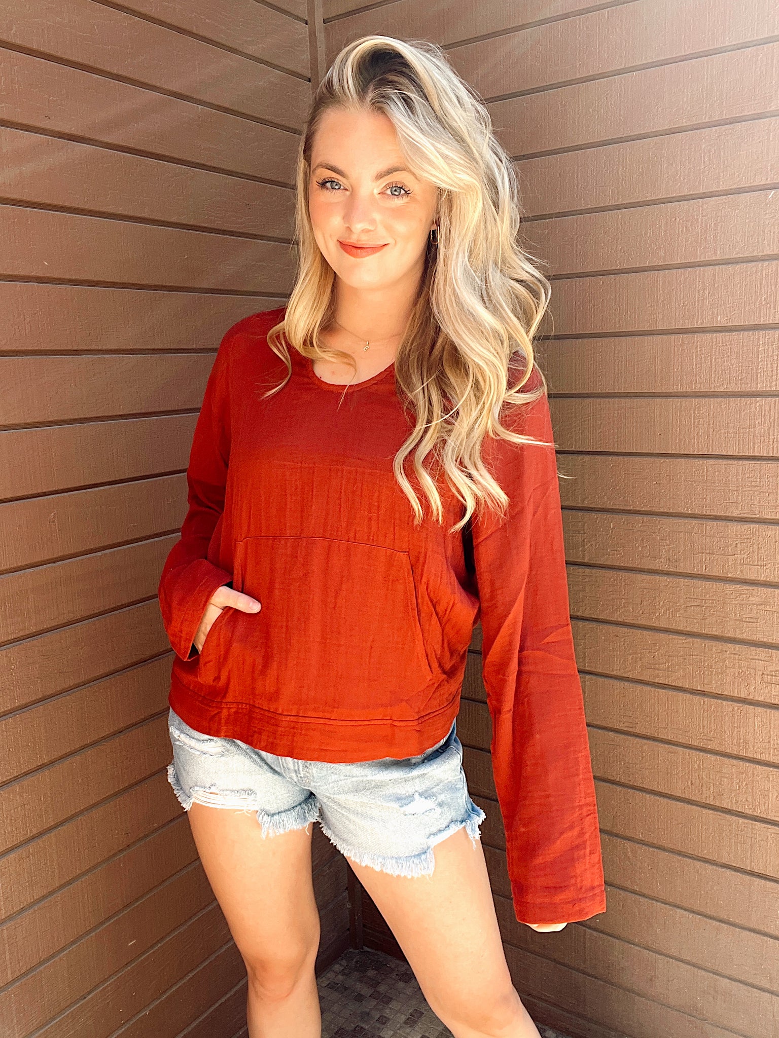 Fireplace Ashes Pullover Top