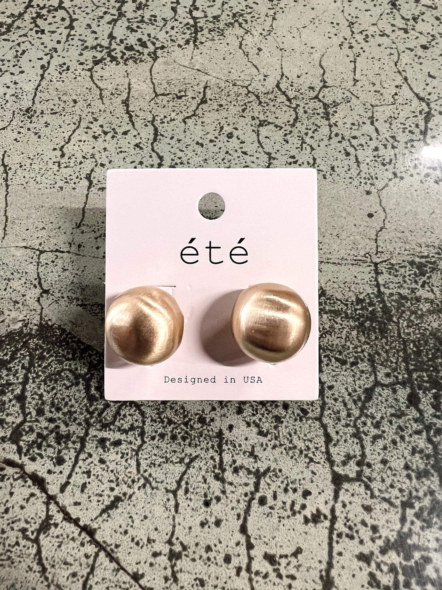 Gold Bubble Hoop Earrings