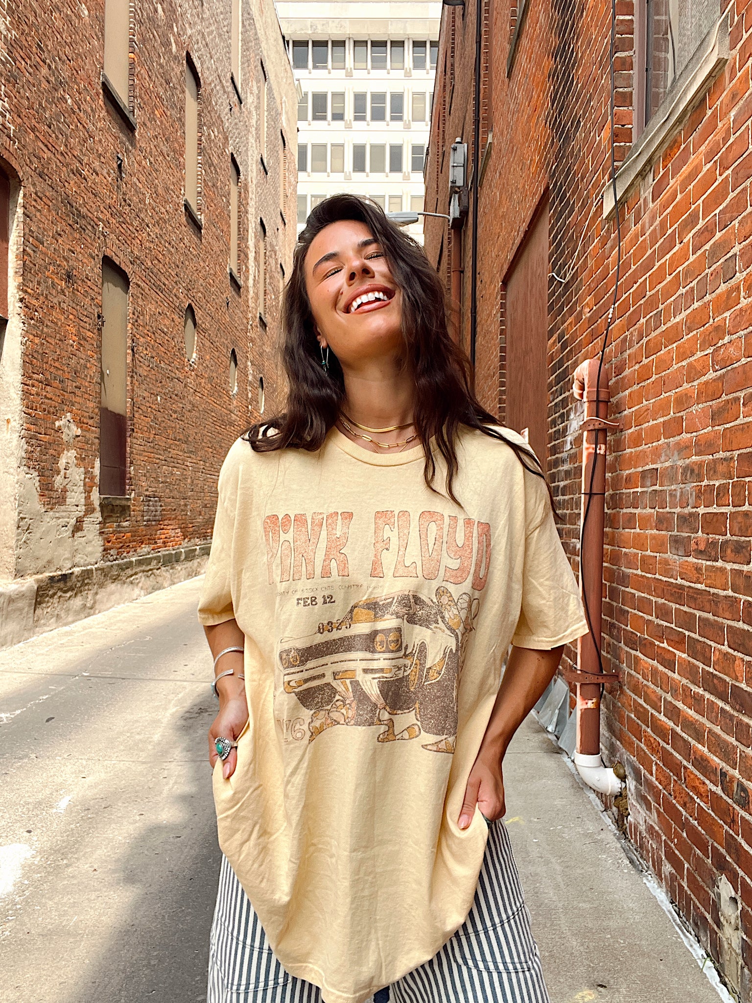 Pink Floyd Gold Graphic Tee