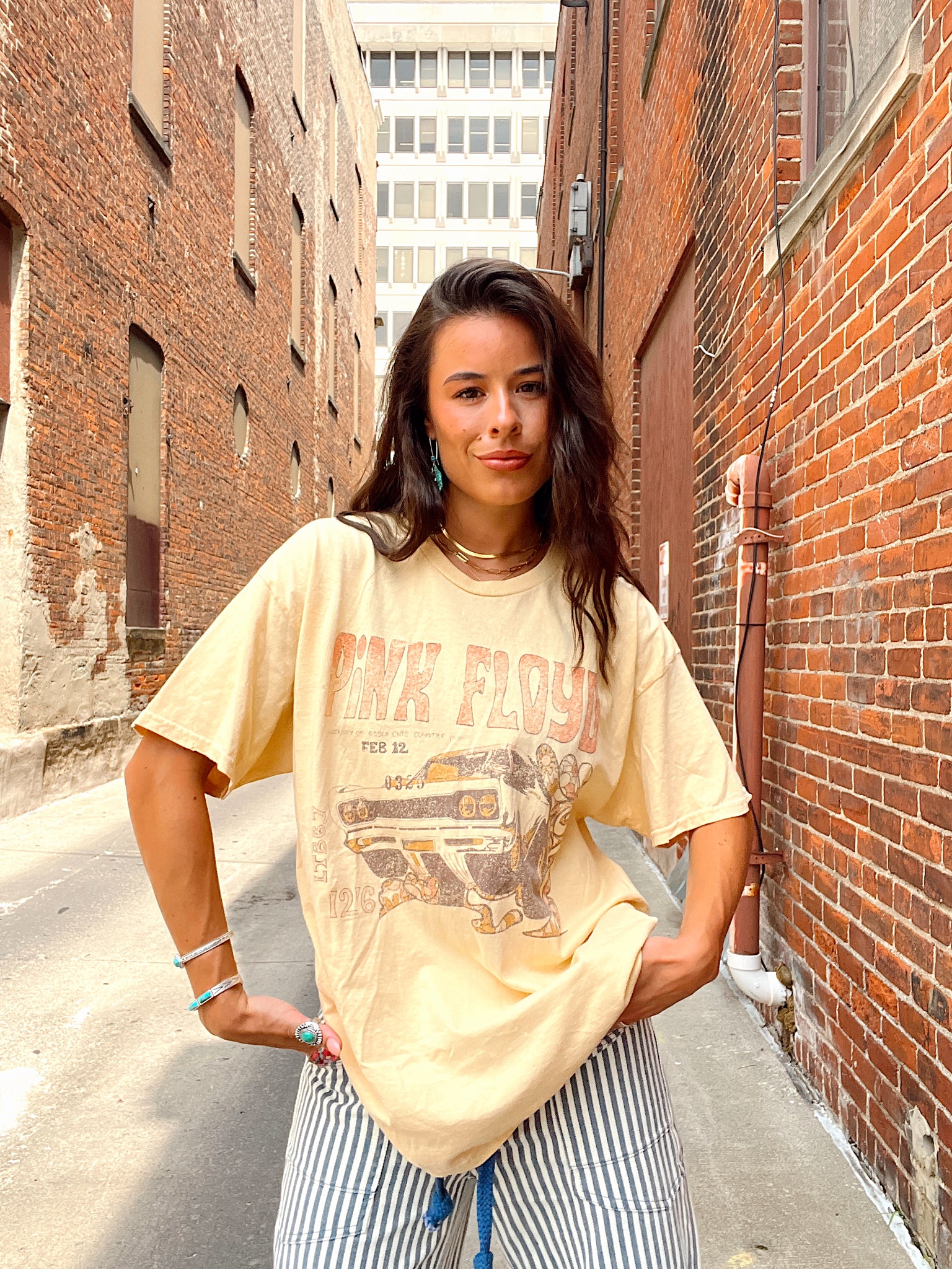 Pink Floyd Gold Graphic Tee