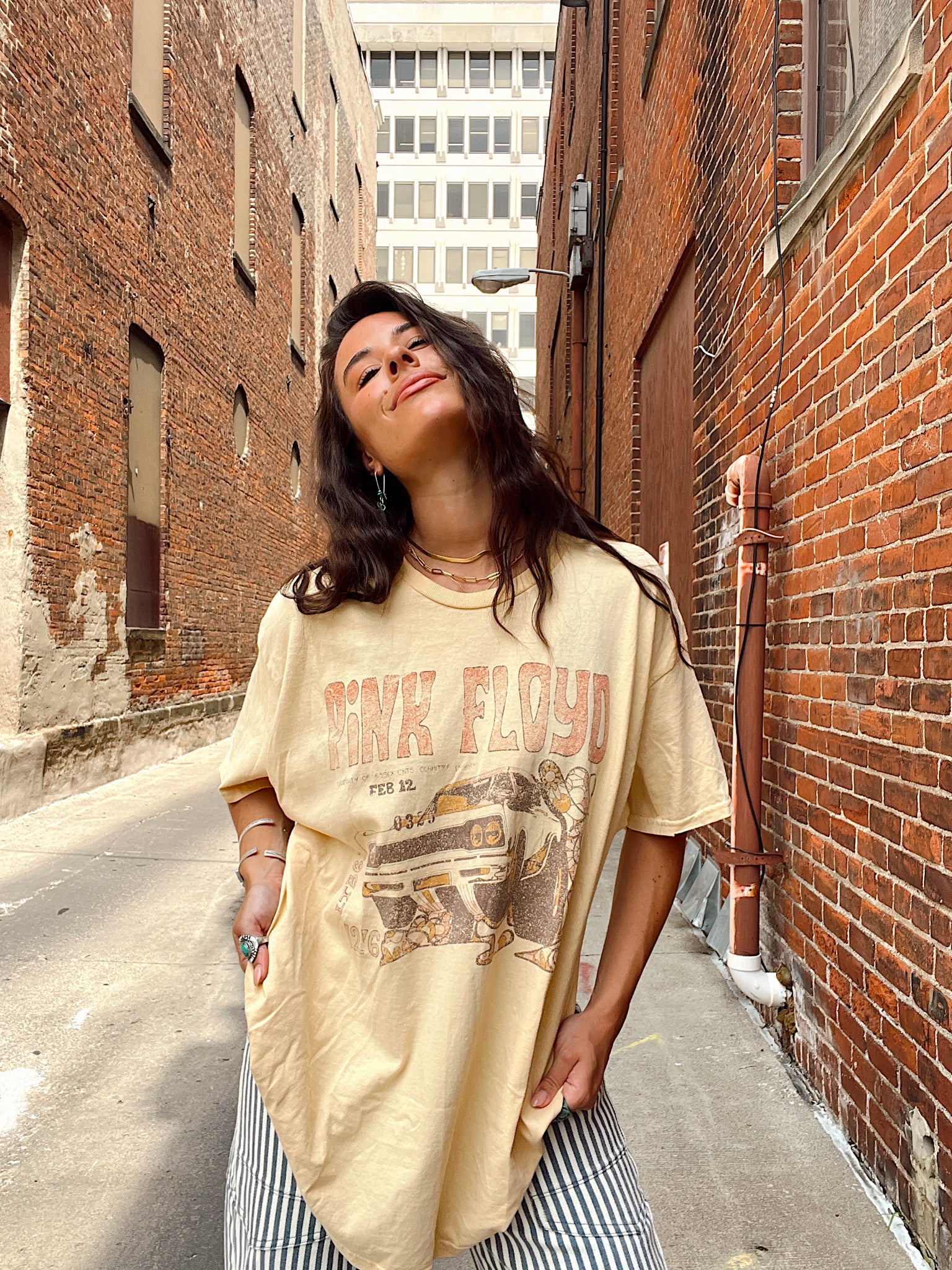 Pink Floyd Gold Graphic Tee